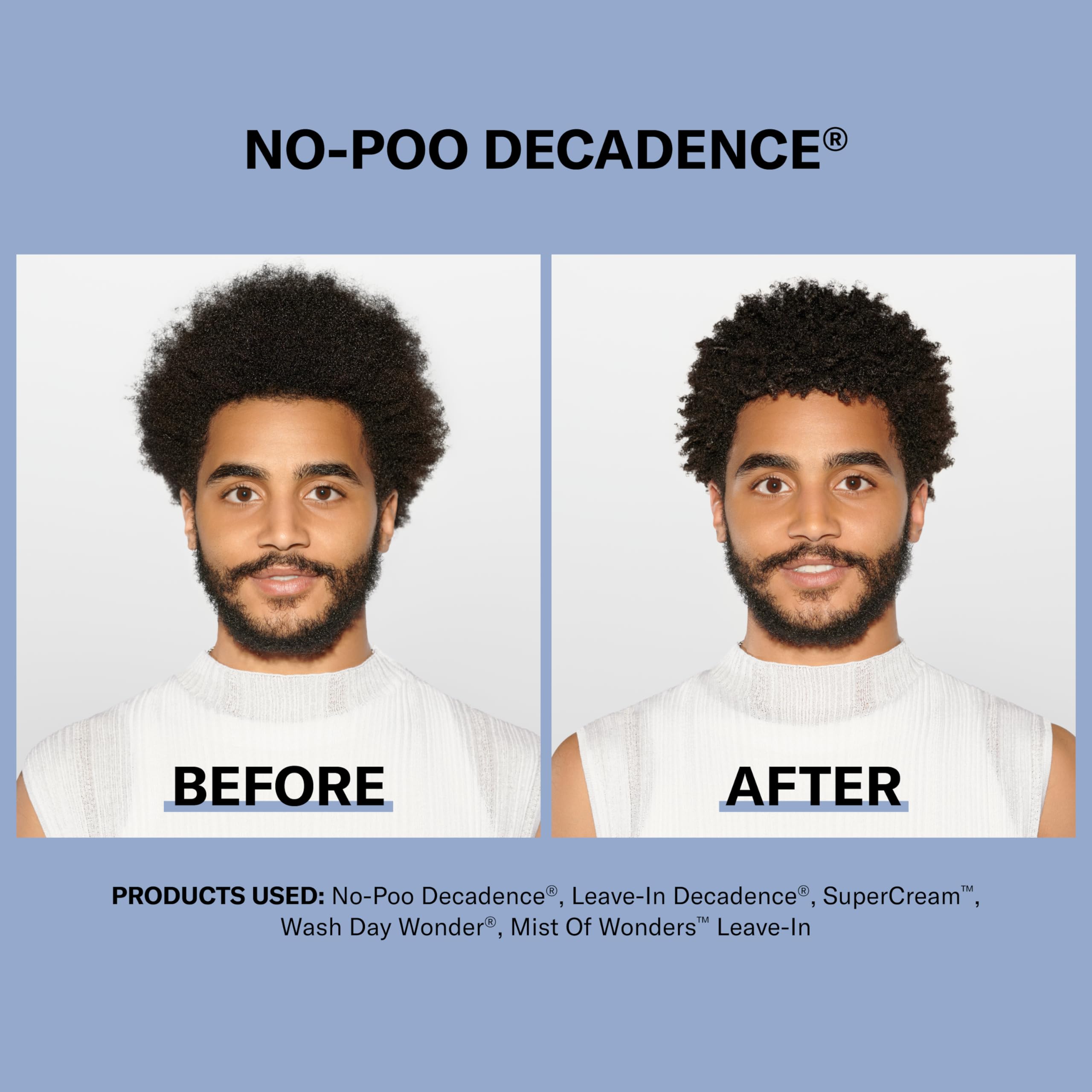 DevaCurl No-Poo Decadence Zero Lather Cleanser for Ultra-Rich Moisture, Green Oasis, 12 fl. oz.
