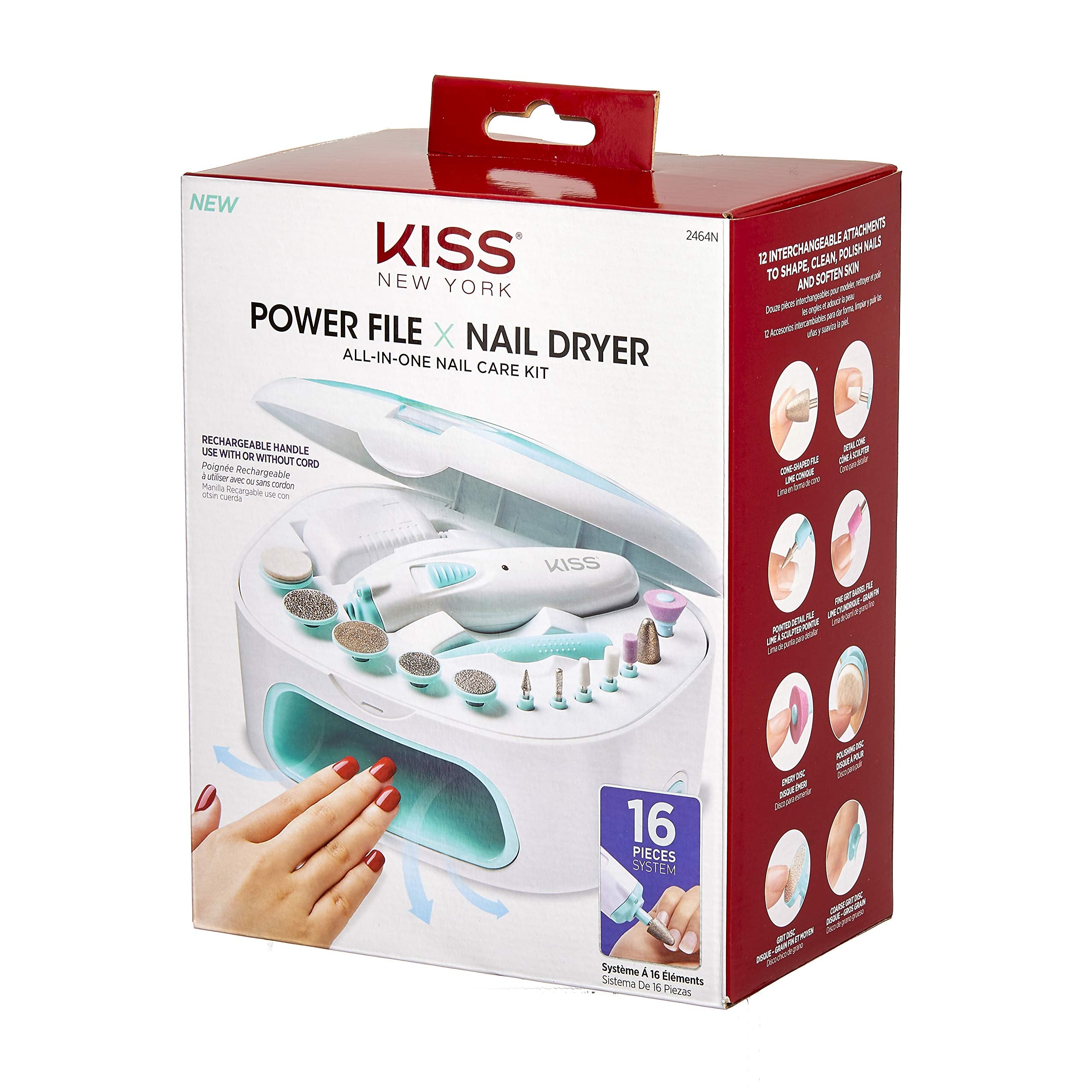 Kiss Power File X Nail Dryer, 1.14 Lb