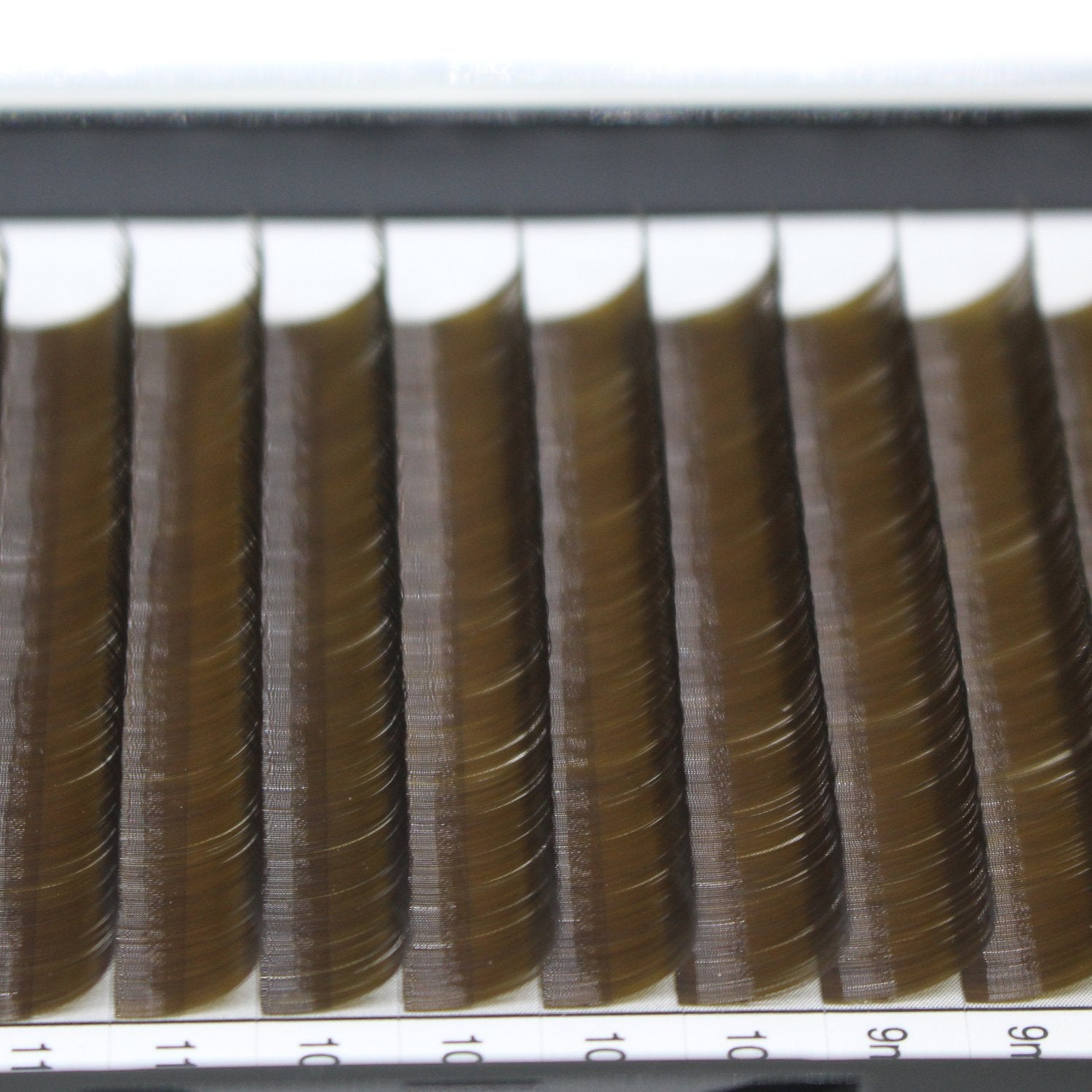 Scala Thickness 0.10mm C Curl Light Brown/Dark Brown/Black-Brown False lashes Individual Eyelash Extension Natural False Eyelashes (10mm, Dark Brown)