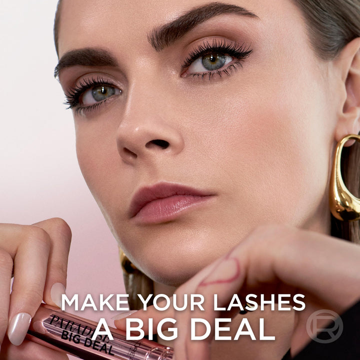 L'Oreal Paris Paradise Big Deal Mascara, Volumizing and Lengthening Formula, Buildable, Clump Resistant, Washable Blackest Black, 0.33 Fl Oz