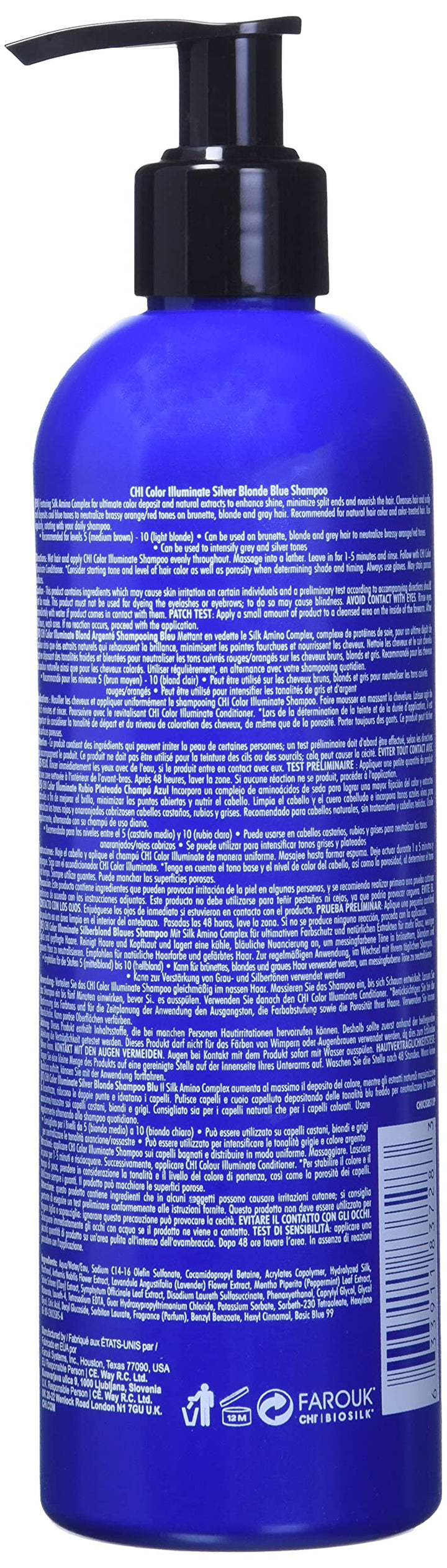 CHI Color Illuminate Shampoo Silver Blonde, 12 Fl Oz