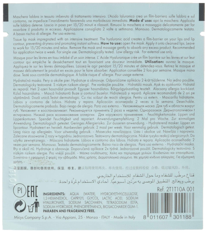 PUPA Milano Moisturizing Lip Mask - Hydrate and Repair Lips - Combat Dryness for Instant Softness - Dermatologically Tested, Paraben Free and Fragrance Free - 0.1 Oz