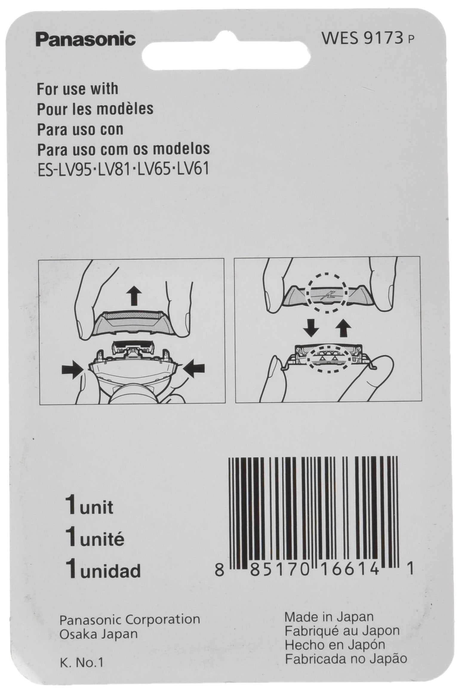 Panasonic WES9173P Men's Electric Razor Replacement Outer Foil