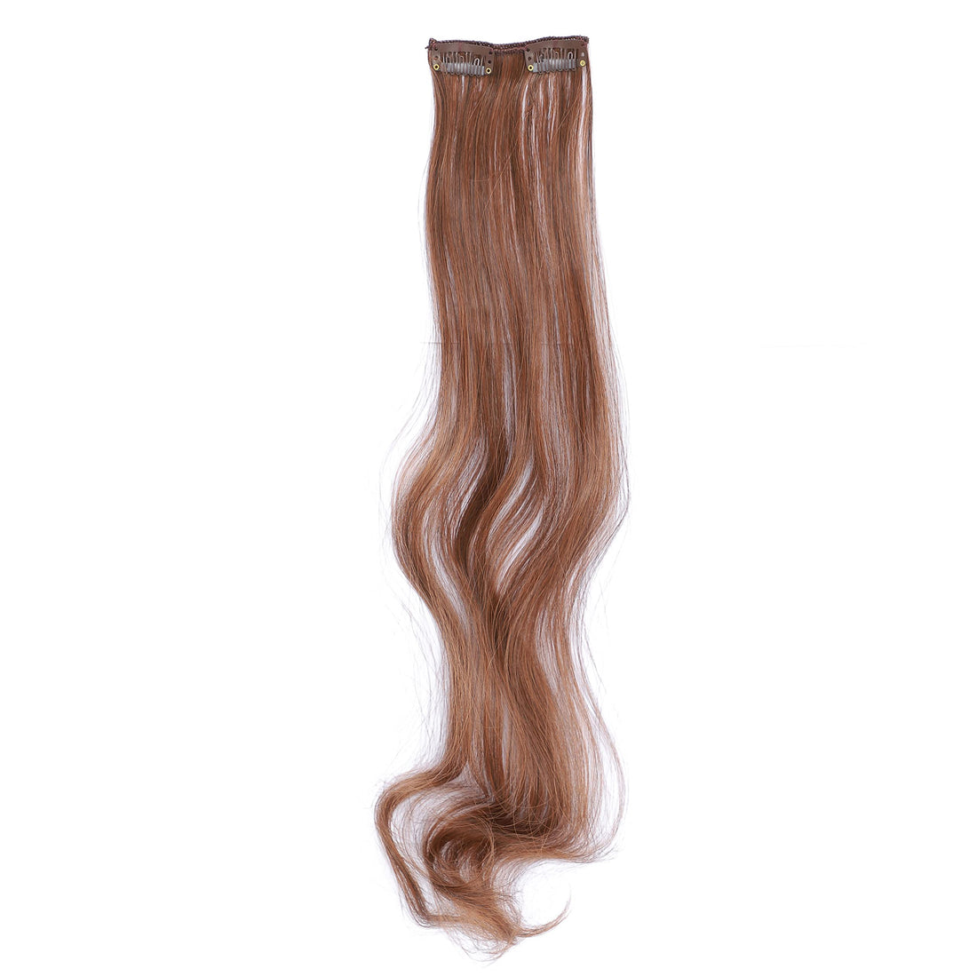 Dark Brown/Medium Auburn Mixed-4/30# : SWACC Women 20 Inches Curly Full Head 7 Separate Pieces Heat Resistance Synthetic Hair Clip in Hair Extensions (Dark Brown/Medium Auburn Mixed-4/30#)