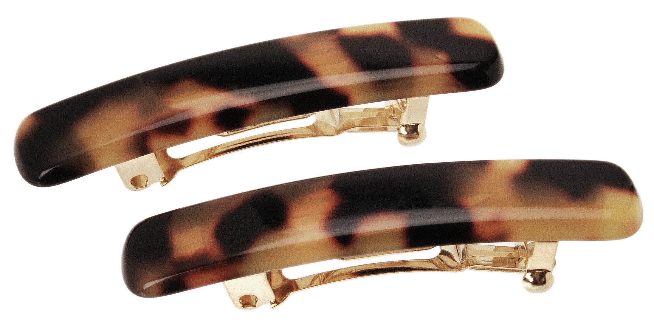 France Luxe Mini Rectangle Barrette Pair - Tokyo