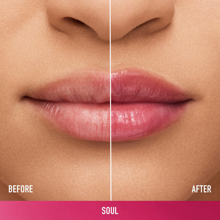 bareMinerals Dewy Lip Gloss-Balm, Hydrating Lip Gloss + Tinted Lip Balm Hybrid, Shine Finish + 24 Hour Hydration, For Soft + Smooth Lips, Non Sticky, Vegan