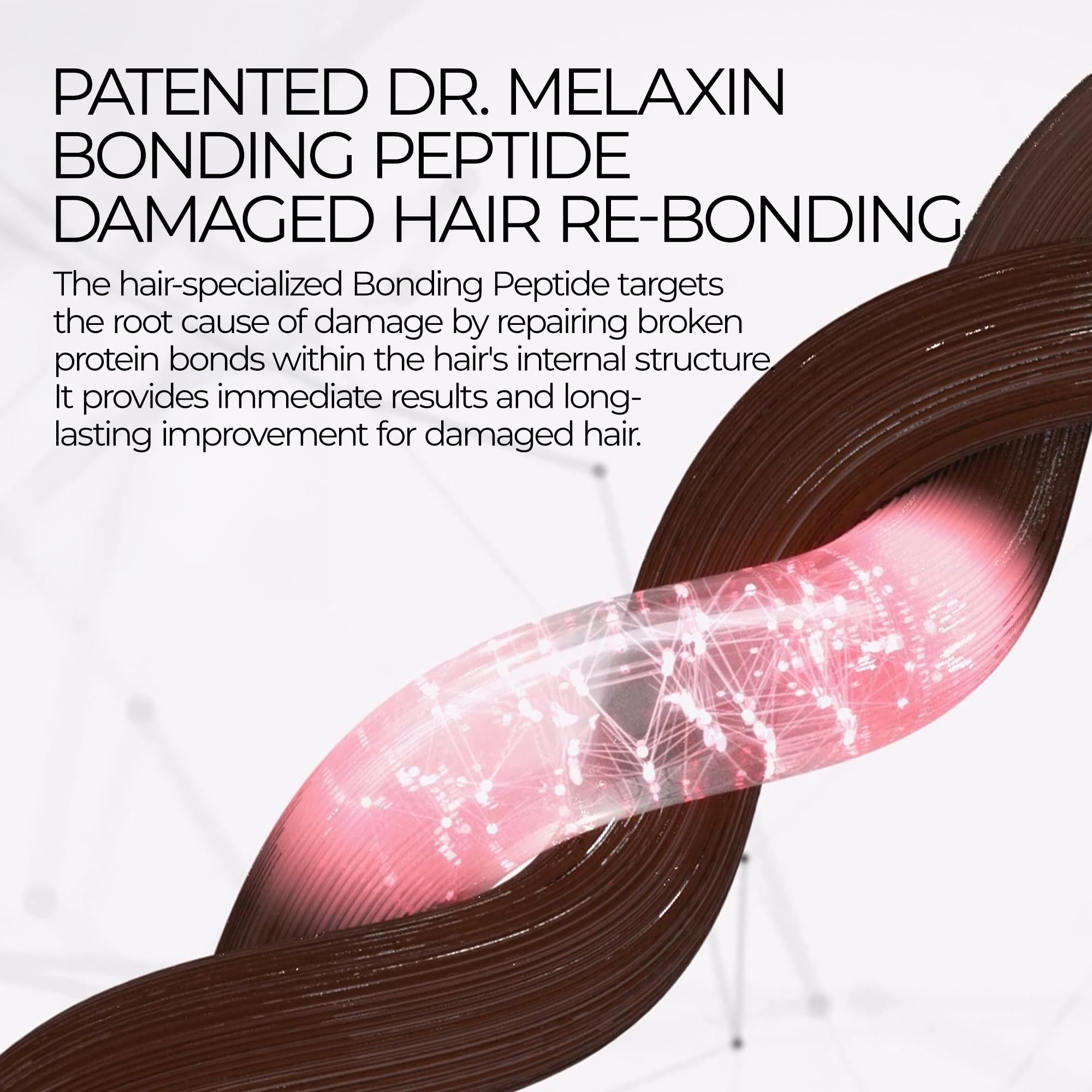Dr.Melaxin Bondex Protein Bonding Remodeling Shampoo with Argan Oil | Strengthening Keratin & Peptides Bonder | Repair Hair | 13.52 fl.oz.
