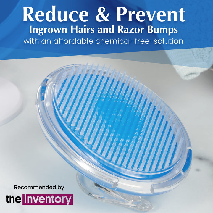 Exfoliating Brush to Treat and Prevent Razor Bumps and Ingrown Hairs - Eliminate Shaving Irritation for Face, Armpit, Legs, Neck, Bikini Line - Silky Smooth Skin Solution for Men and Women by Dylonic