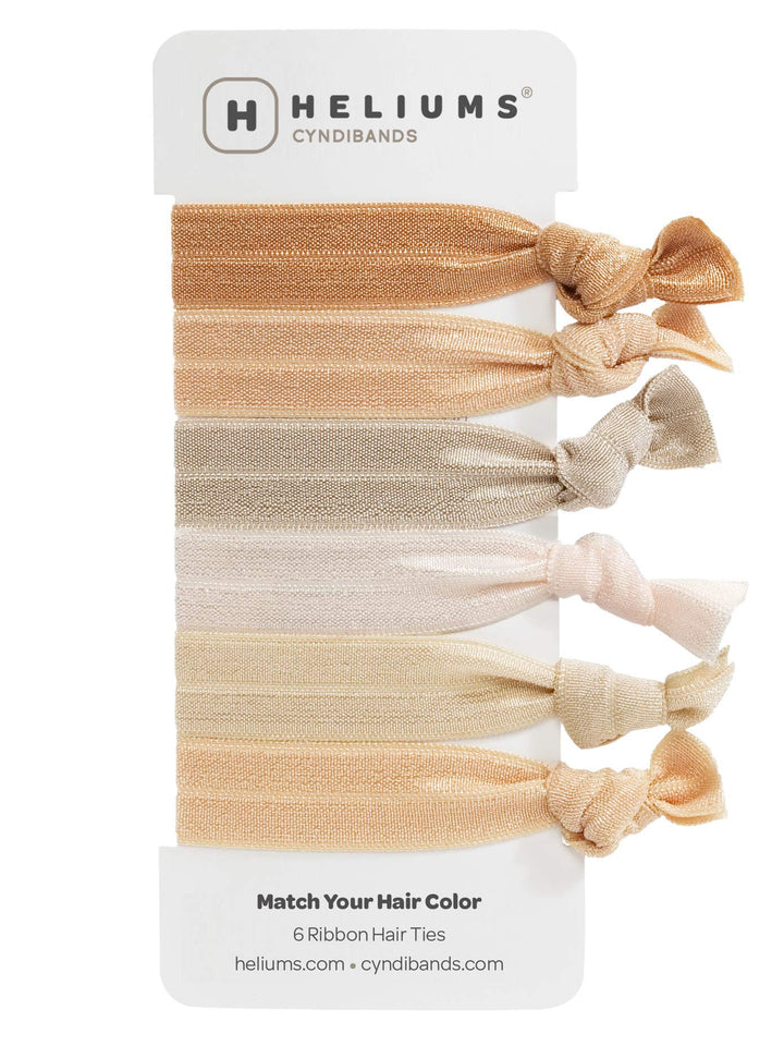 CyndiBands Hair Ties - Set of 6 (Blonde)