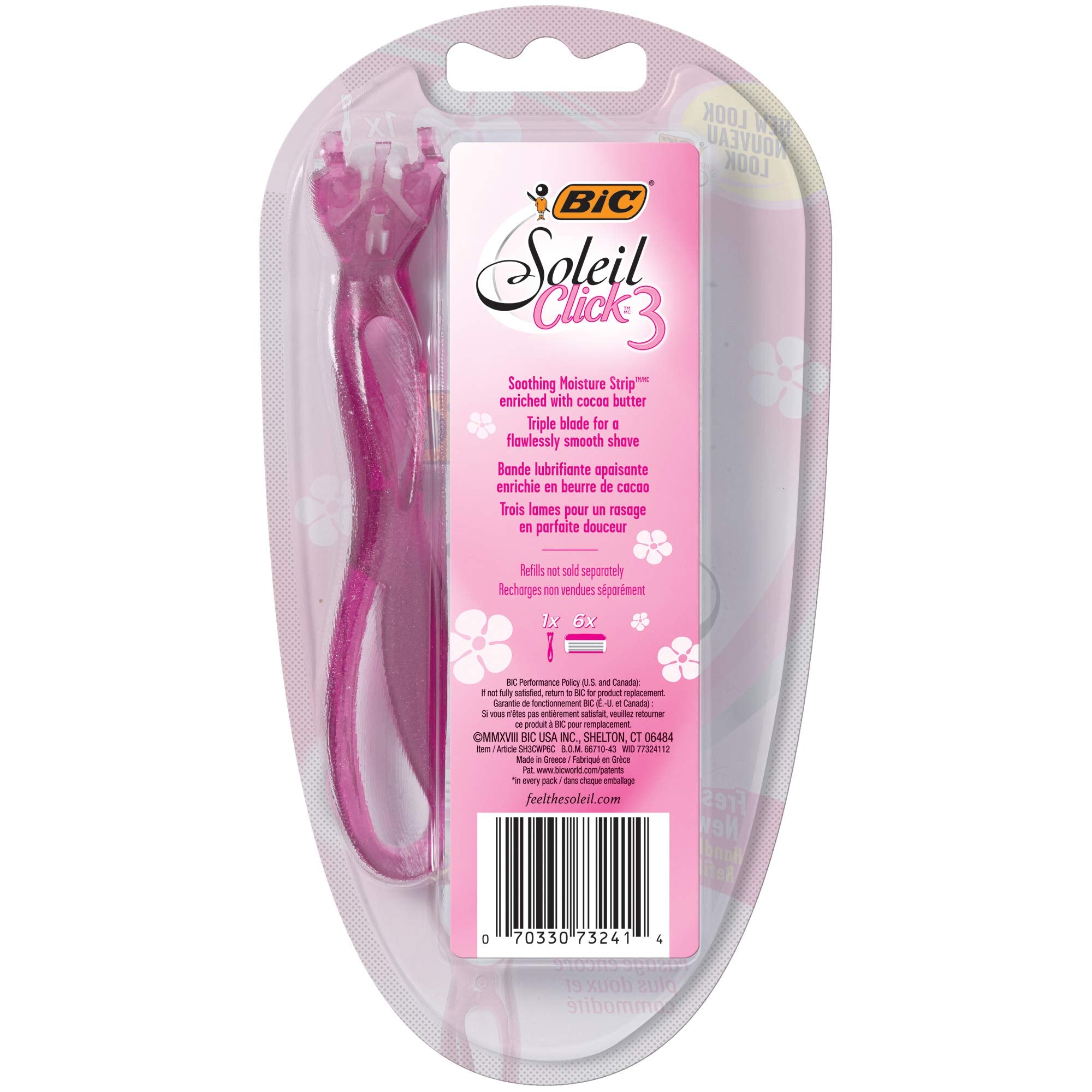 Bic Simply Soleil Click Size Razor 1pk