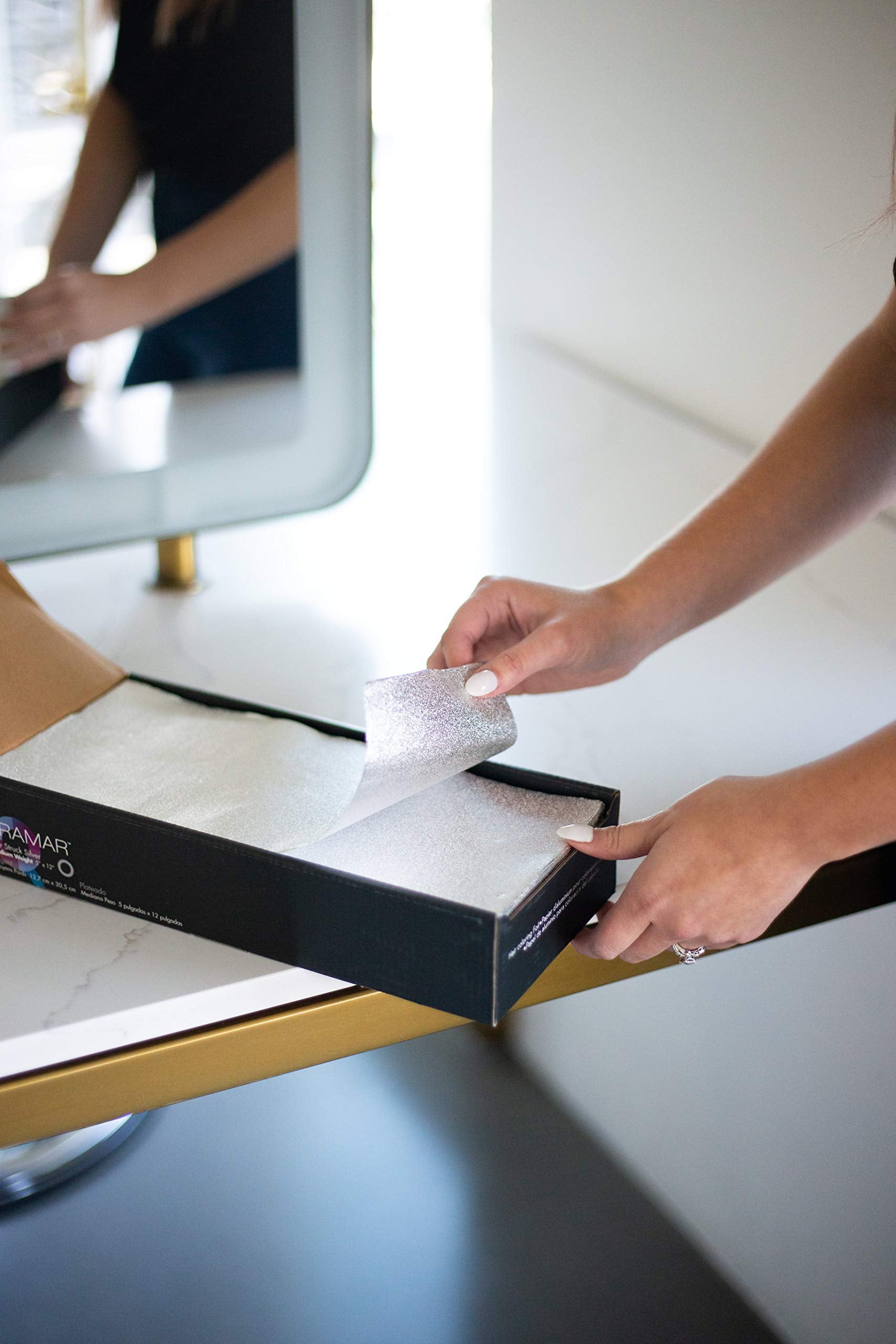 Framar Framar 5x12 Star Struck Silver Embossed Pre Cut - 500 Count