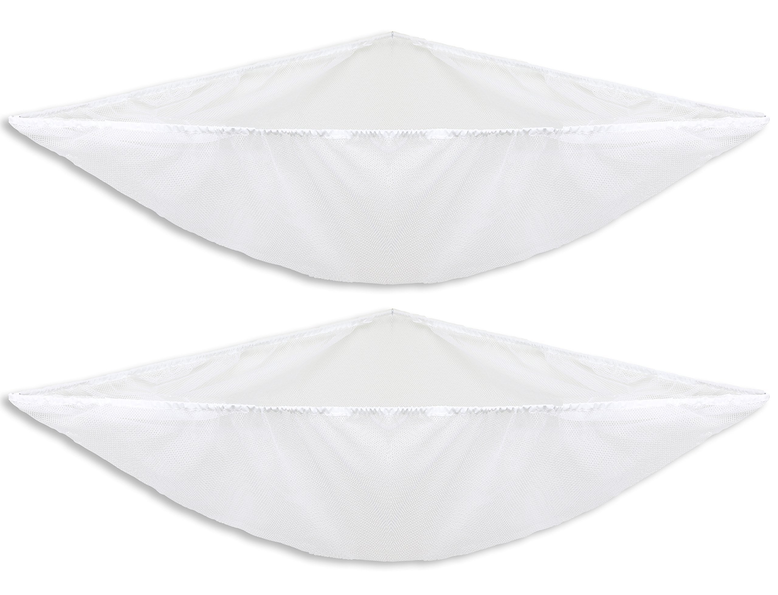 Simple Houseware 2 PK - Stuffed Animals Jumbo Toy Storage Hammock, White