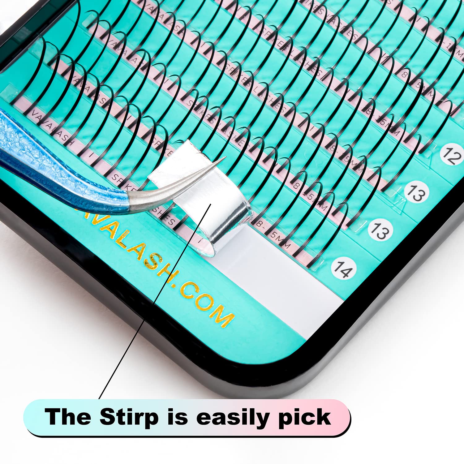 VAVALASH Premade Fan Spikes Lash Extensions Mixed Tray 15-18mm D Curl 0.07mm Matte Black Eyelash Extension Supplies Spikes Fansï¼Ë†D-0.07,15-18mmï¼â€°