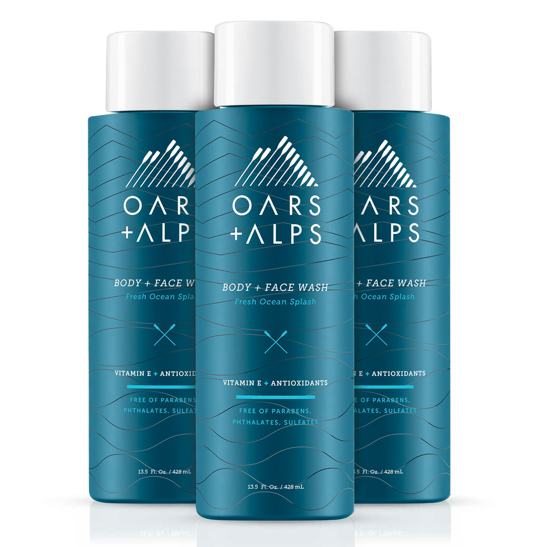 Oars + Alps Fresh Ocean Splash Body Wash 3pk