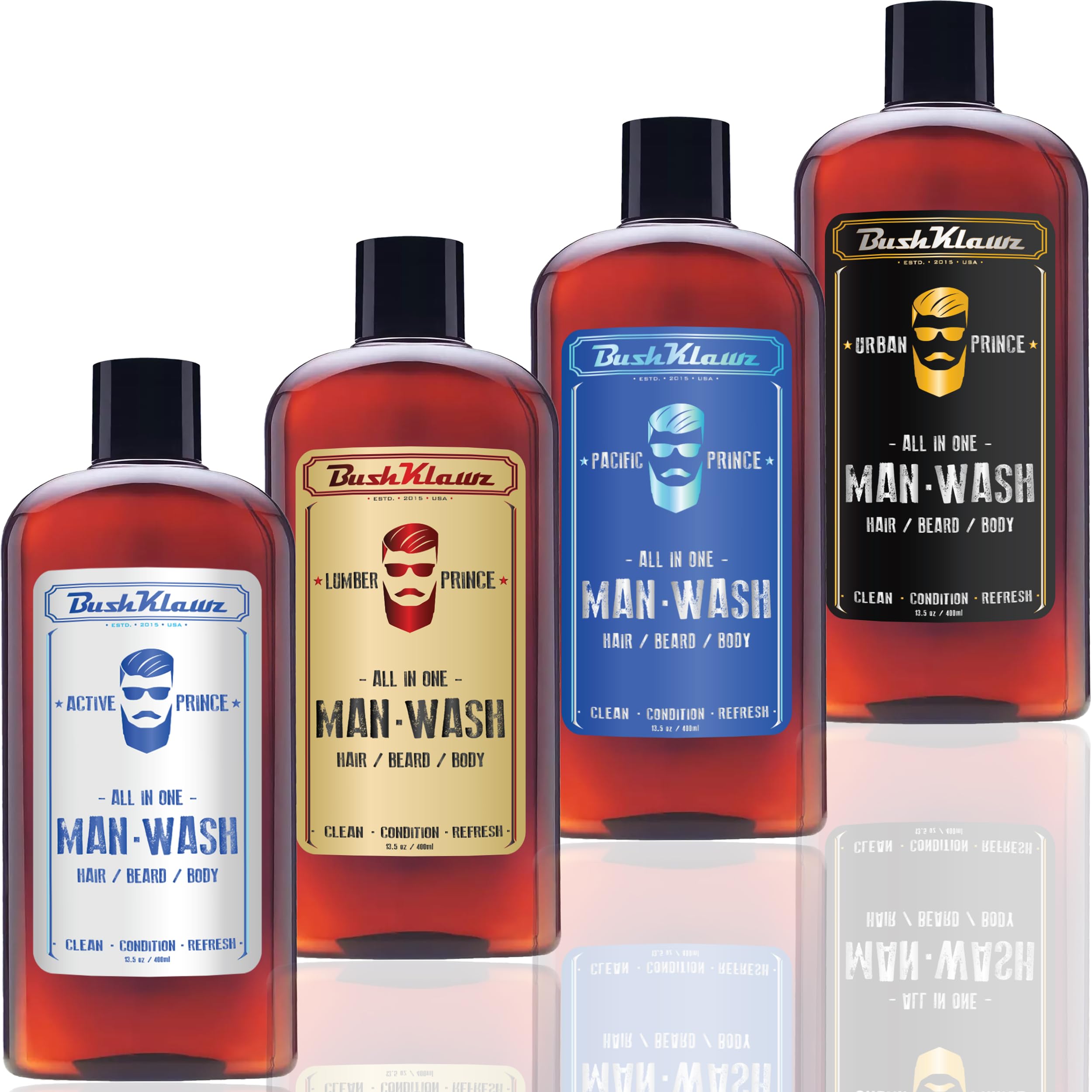 BushKlawz Man Wash (13.5 oz, Urban Prince)