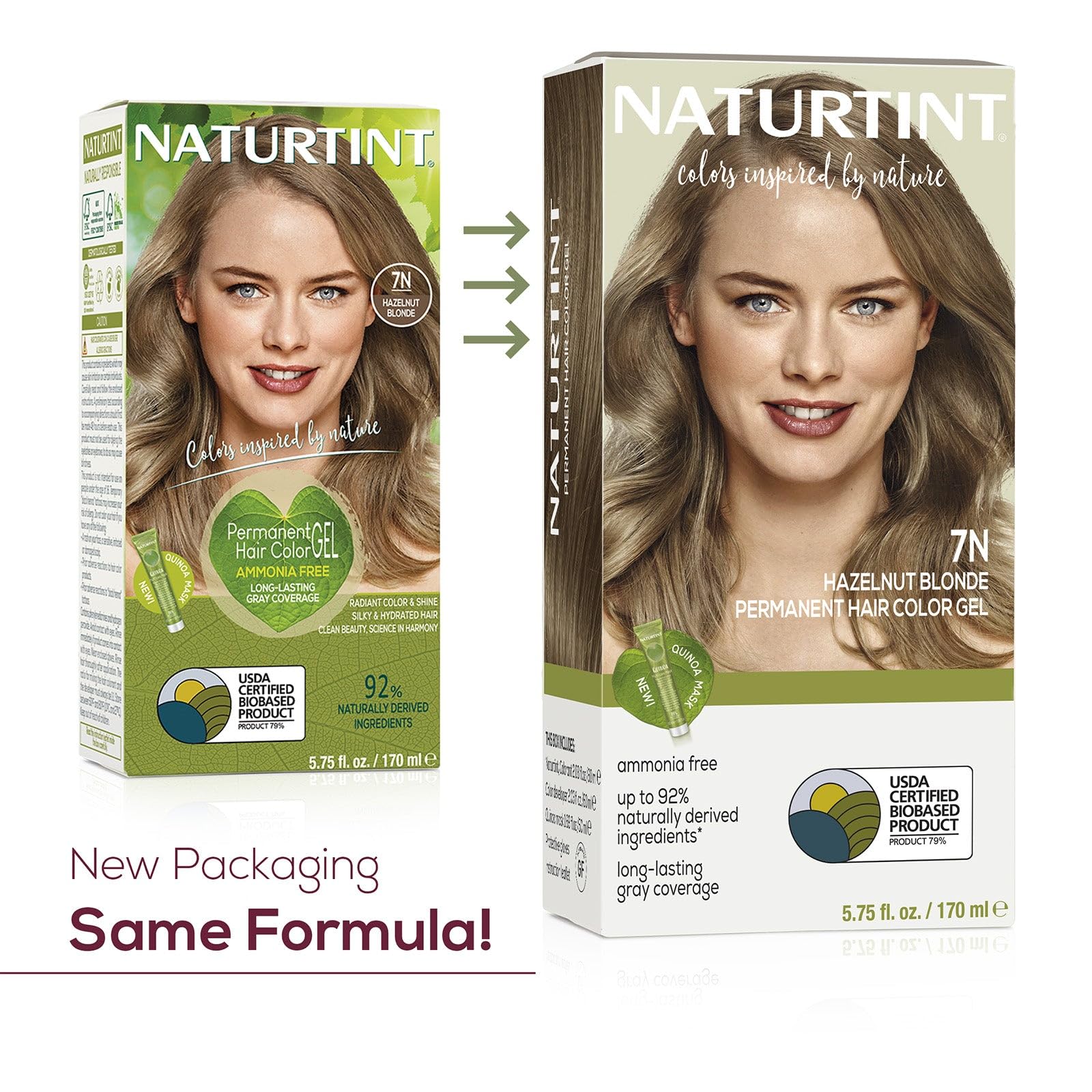 NATURTINT 7N Hazelnut Blonde Hair Color, 5.07 ML
