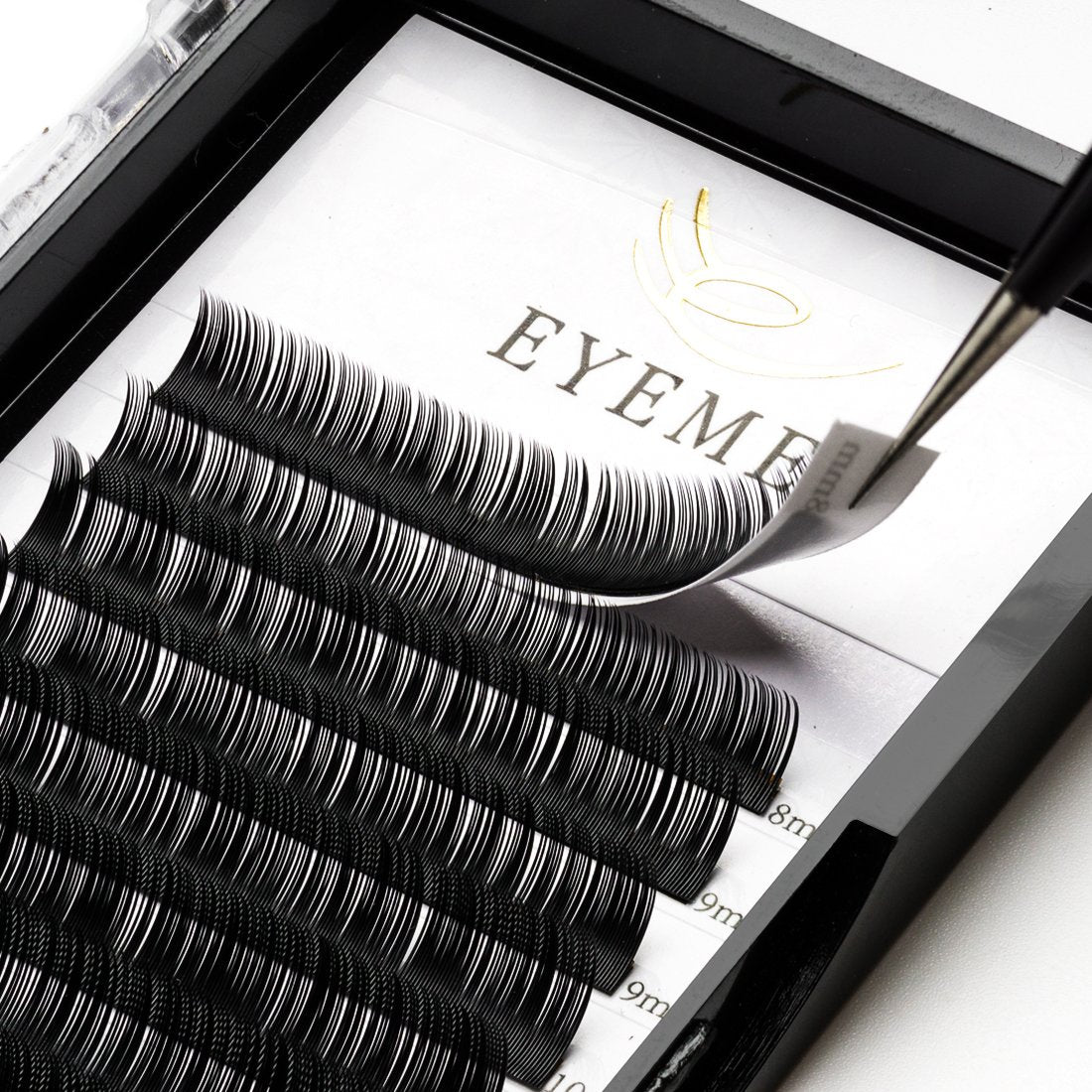 Mixed Tray Eyelash Extensions D Curl .15 Individual Silk False Eyelashes Extenson Volume Lashes Extension 8-14mm for Professional Makeup by EYEMEI