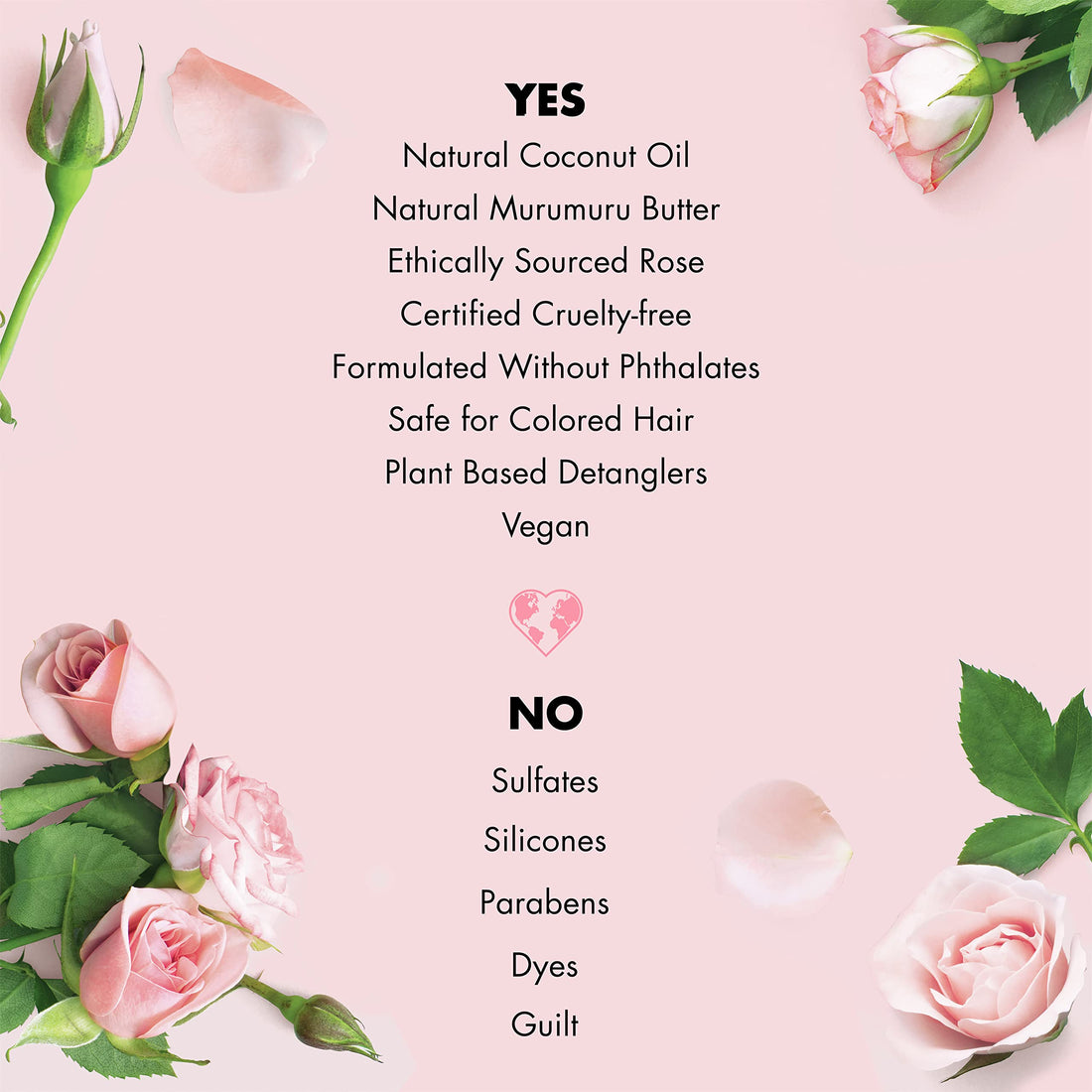 Love Beauty and Planet Blooming Color Sulfate-Free Shampoo Murumuru Butter & Rose, for Color Treated Hair Vegan, Paraben-free, Silicone-free, Cruelty-free 32.3 oz