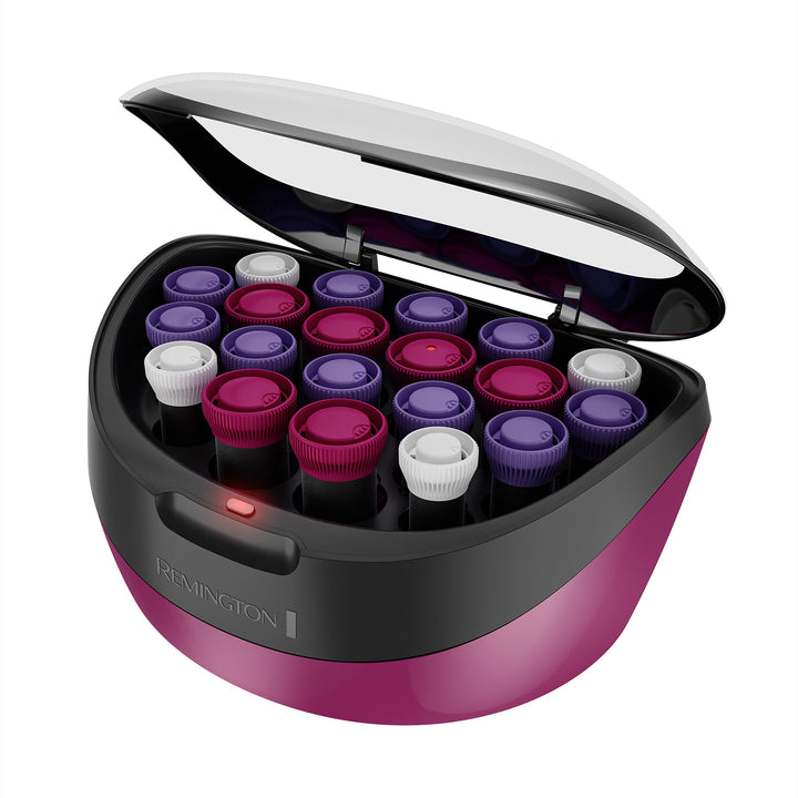 Remington Ionic Conditioning Hair Setter, 20 Velvet Hair Rollers, 6 Large (1¼”), 10 Medium (1), 4 Small (¾”), Blowout Style Hair Curlers