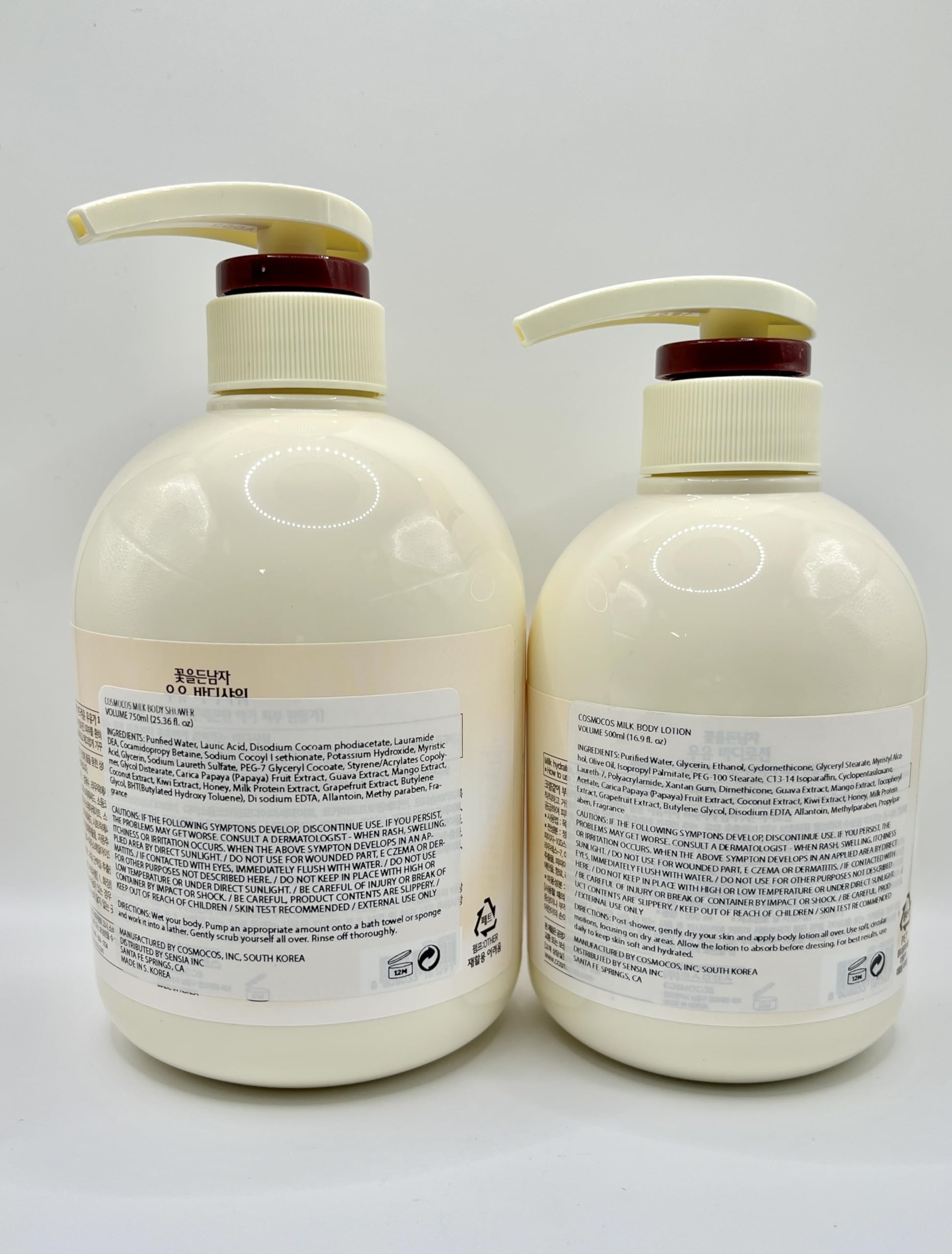 MILK BODY SHOWER 750ml + BODY LOTION 500ml SET