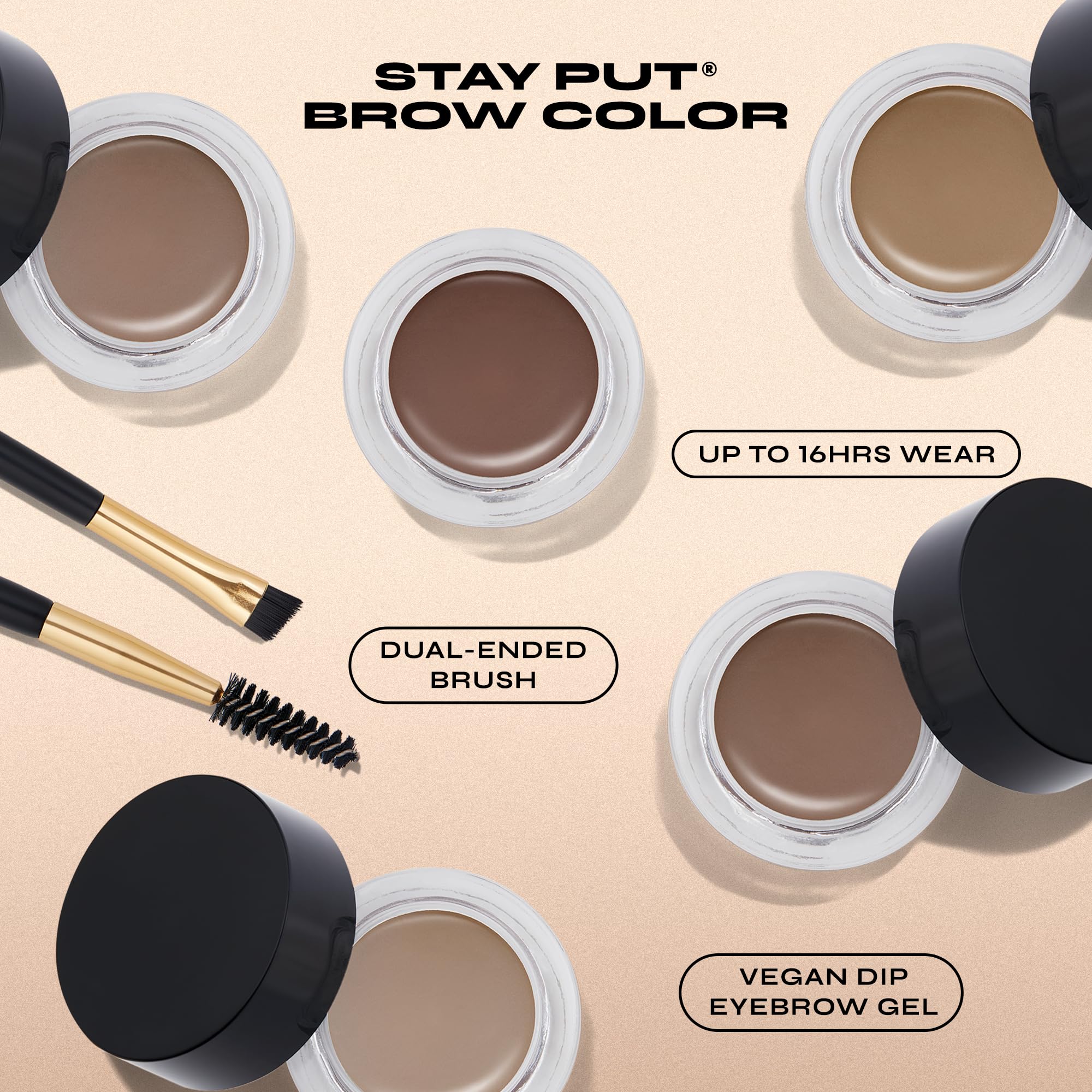 Milani Stay Put Brow Color, Natural Taupe, 0.09 Ounce (Packaging May Vary)