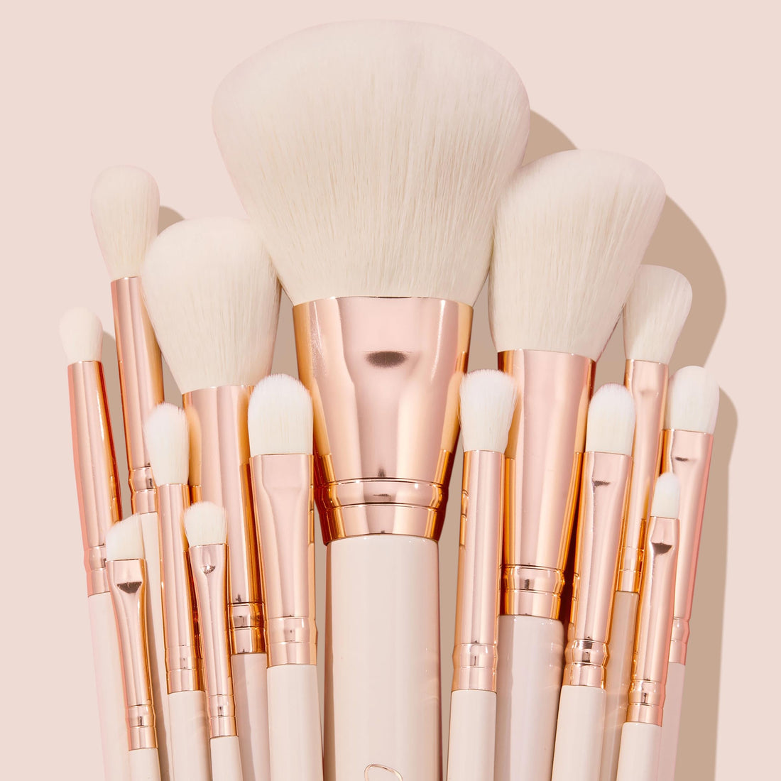 ColourPop Ultimate Brush Roll Face & Eye Brush Set - Face & Eye Makeup Brush Set - Made with Luxe Synthetic Vegan Bristles - Includes Faux-Leather Case (14 Count)
