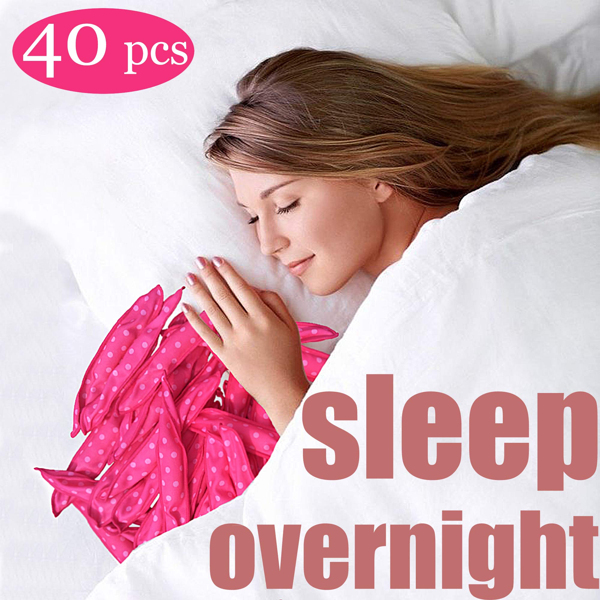 Dababell sponge hair rollers soft sleep foam hair curlers 40 pces pillow hair care DIY styling set