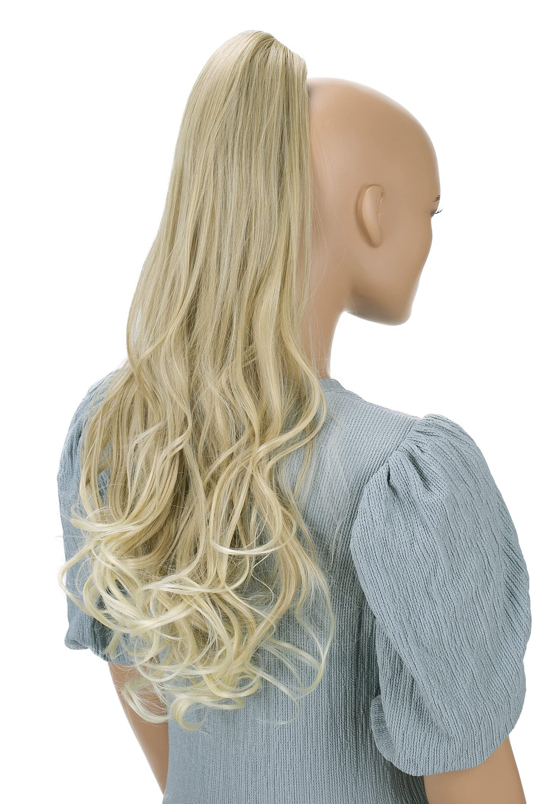 light blonde mix #16T613 H42 : PRETTYSHOP 24 Hair Piece Pony Tail Extension Long & Voluminous Curled Wavy Heat-Resisting Div. Colours (light blond #16T613 H42)
