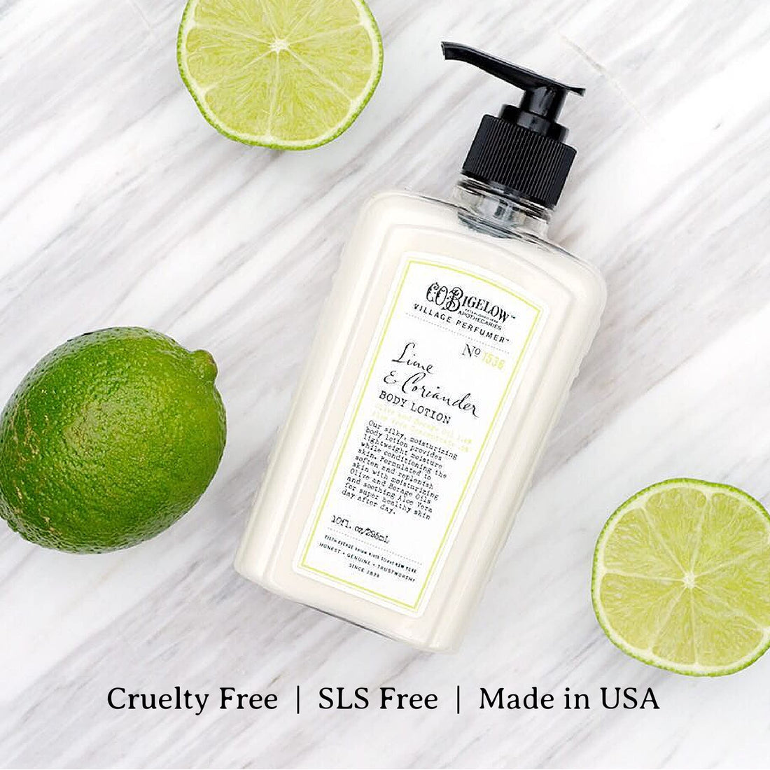 C. O. Bigelow Village Perfumer Body Lotion - Lime & Coriander - No. 1536