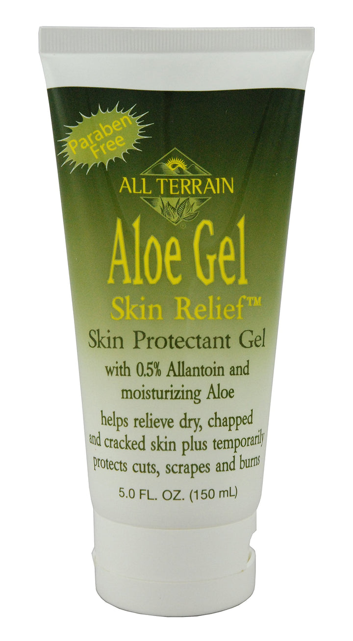 All Terrain Natural Aloe Gel Skin Relief, Skin Protectant, 5oz, With Moisturizing Aloe & Allantoin