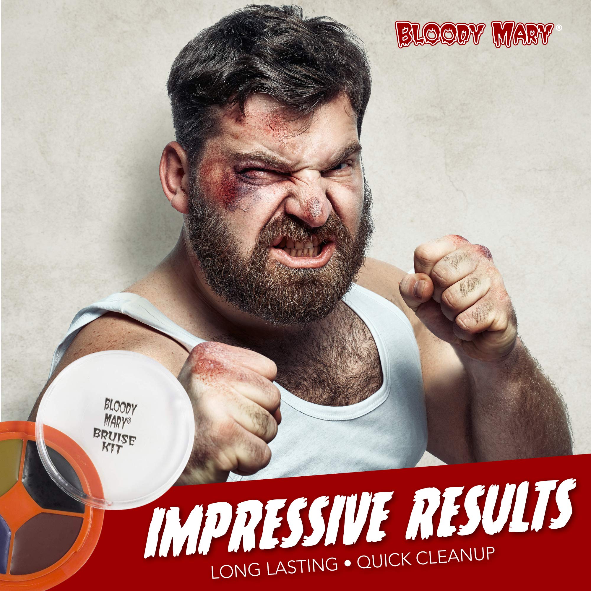 Special Effects Bruise Makeup Kit By Bloody Mary - Theatrical & Halloween Bruising Palette - SFX Fake Bruise Wheel For Fresh