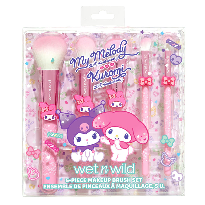 wet n wild My Melody and Kuromi 5-Piece Makeup Brush Set