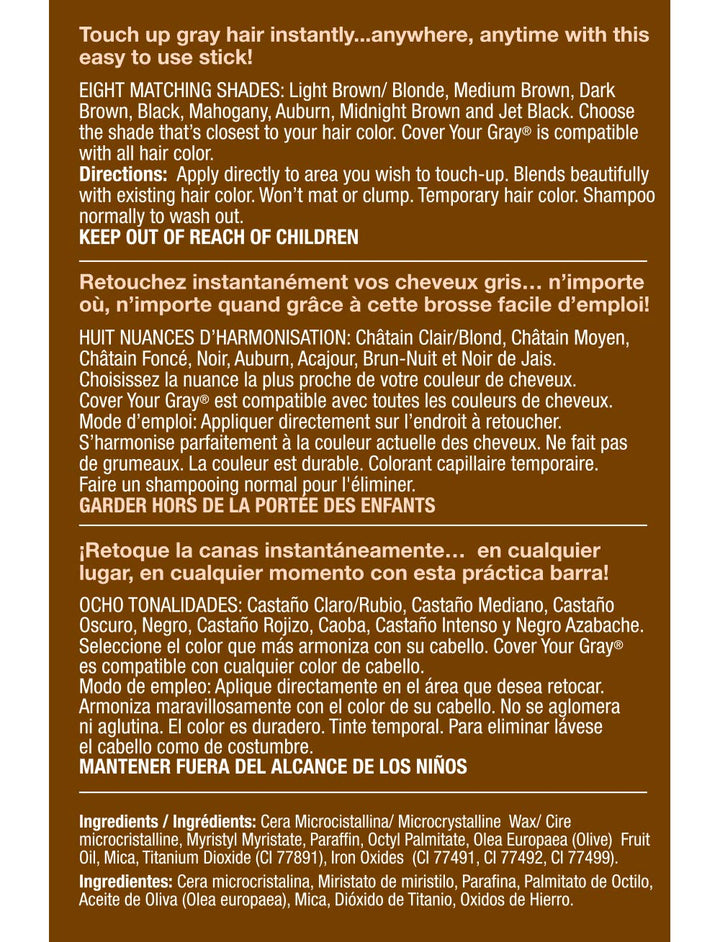 Cover Your Gray - Touch-Up Stick Dark Brown AD