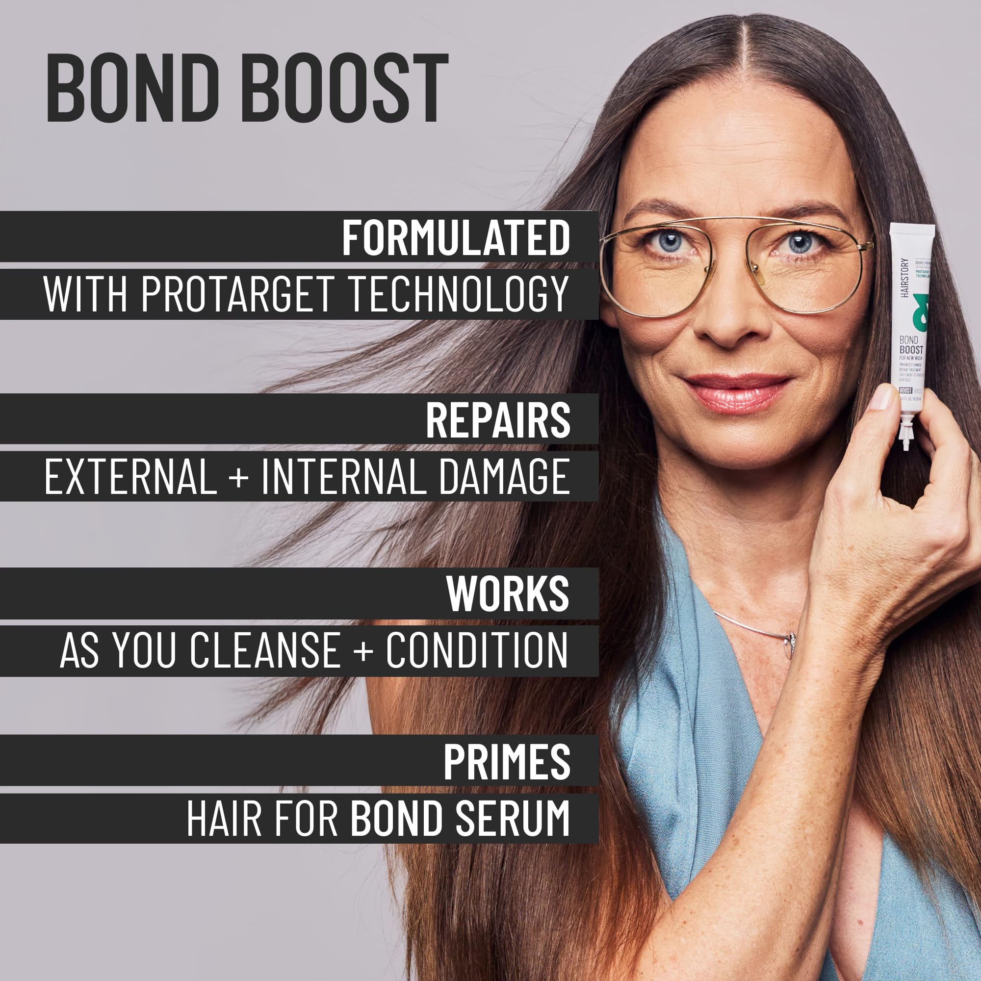 Hairstory Bond Boost & New Wash Original Bundle, Enhanced Damage Repair Treatment, Intense Healing to Minimize Breakage & Hair Loss, Nourish & Moisturize Strands, Set Includes Whisk & Tin