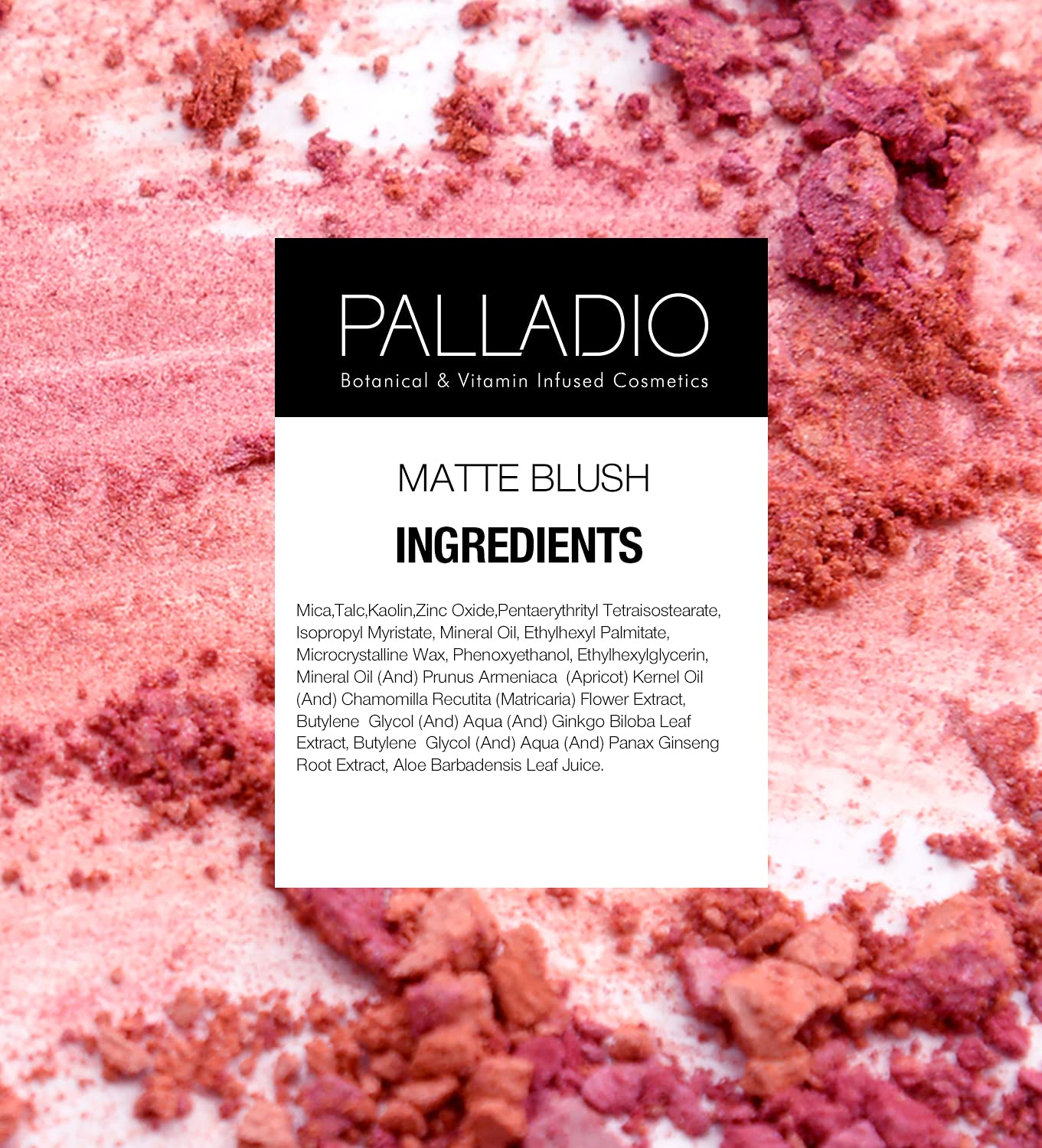 Palladio Beauty, MATTE BLUSH 6 g 0.21 oz, Peach Ice