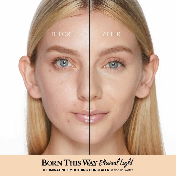 Too Faced Born This Way Ethereal Light Illuminating Smoothing Concealer | Hyaluronic Acid + Waterproof, 0.16 fl. oz., Vanilla Wafer