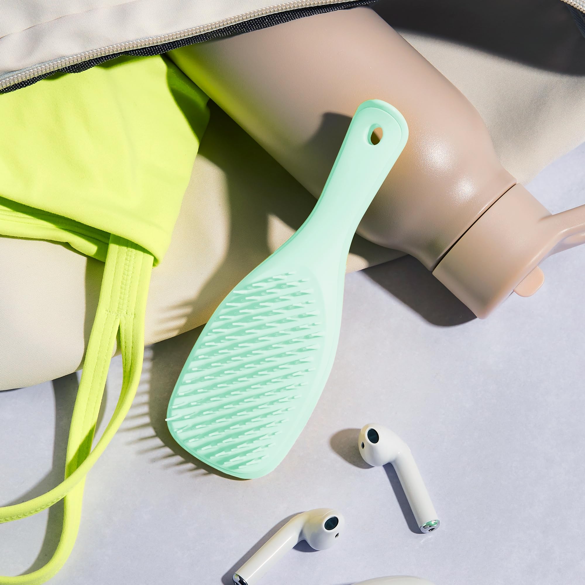 Tangle Teezer Fine & Fragile Ultimate Detangler Brush, Detangles & Reduces Breakage, Travel-Size Mini Hair Brush, Mint