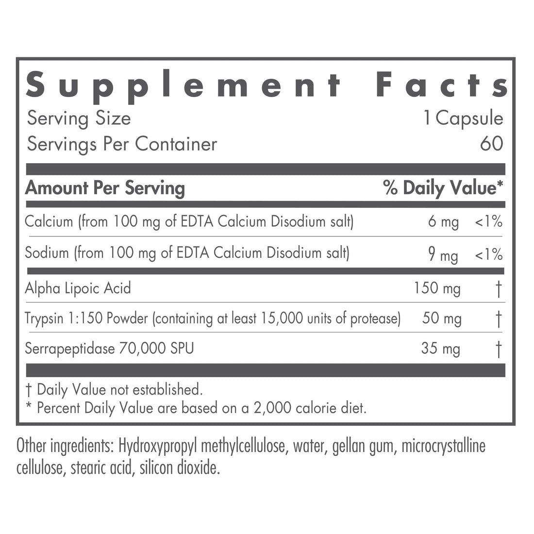 Nutricology Biofilm Neutralizer - Biofilm Defense, EDTA Supplement, Proteolytic Enzymes, Serrapeptase, Vegetarian Capsules - 60 Count