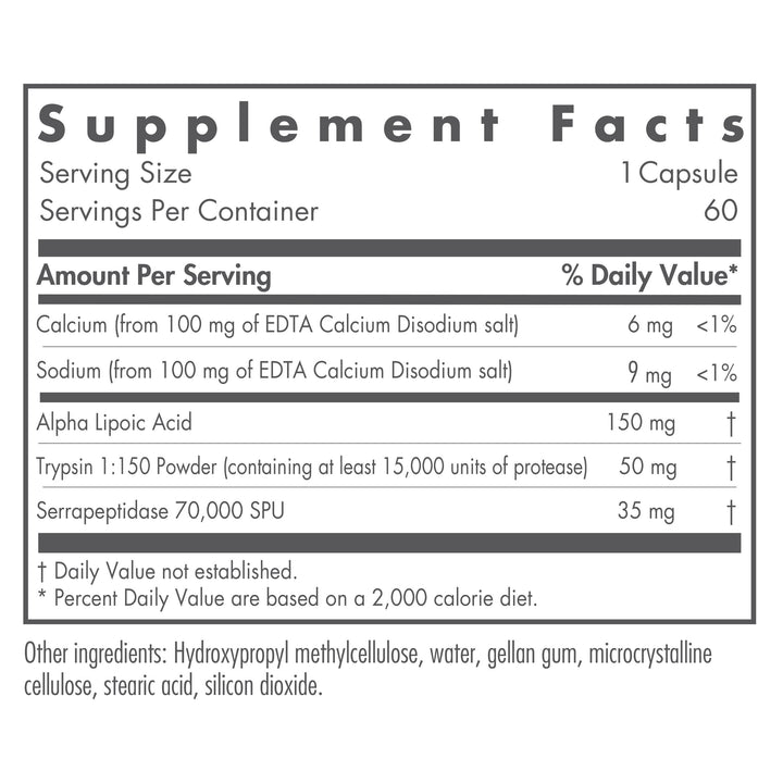 Nutricology Biofilm Neutralizer - Biofilm Defense, EDTA Supplement, Proteolytic Enzymes, Serrapeptase, Vegetarian Capsules - 60 Count