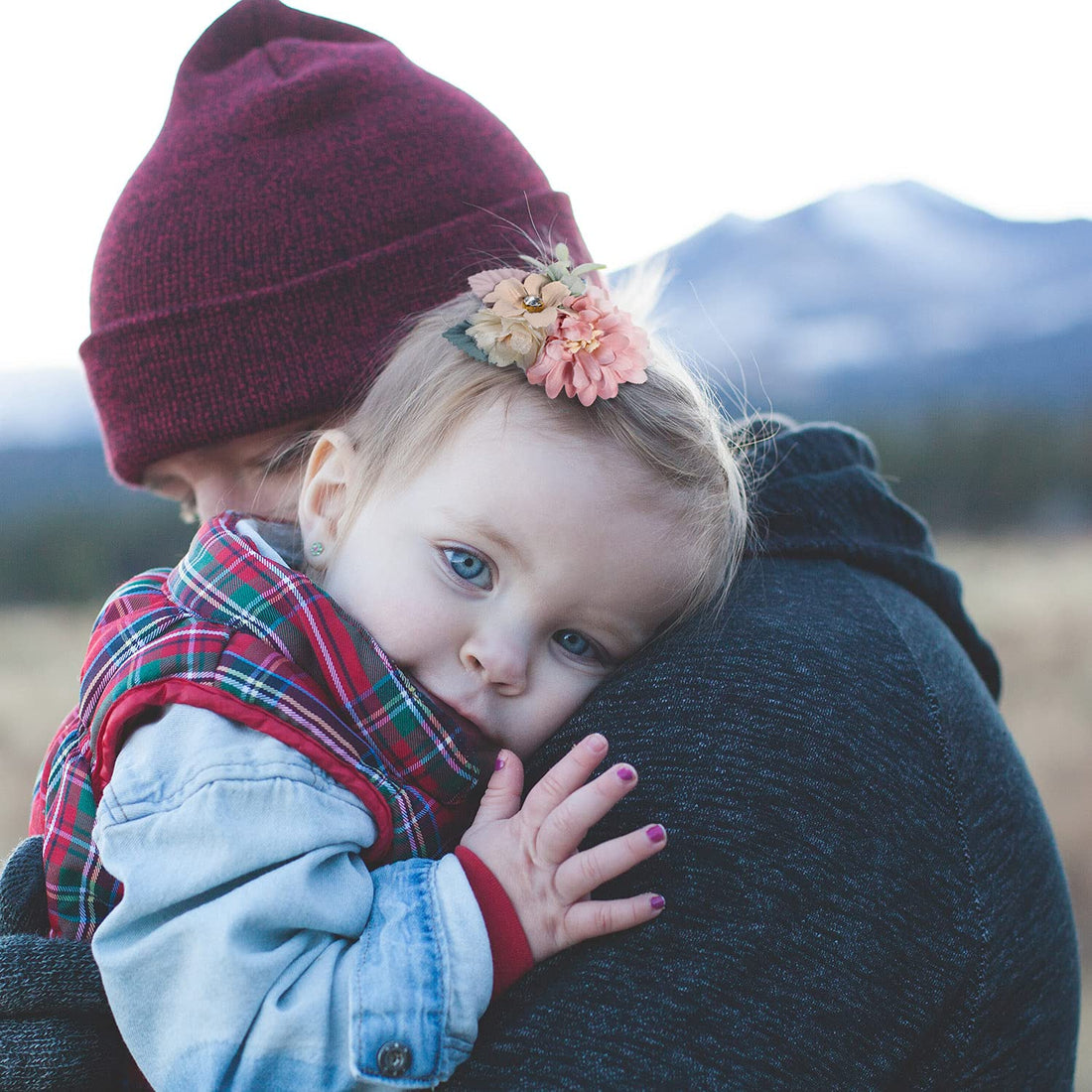 Flower Hair Clip For Girls, 6Pcs Floral Hair Accessories for Baby Toddlers Teen Girl Gifts (Flower Style-A)