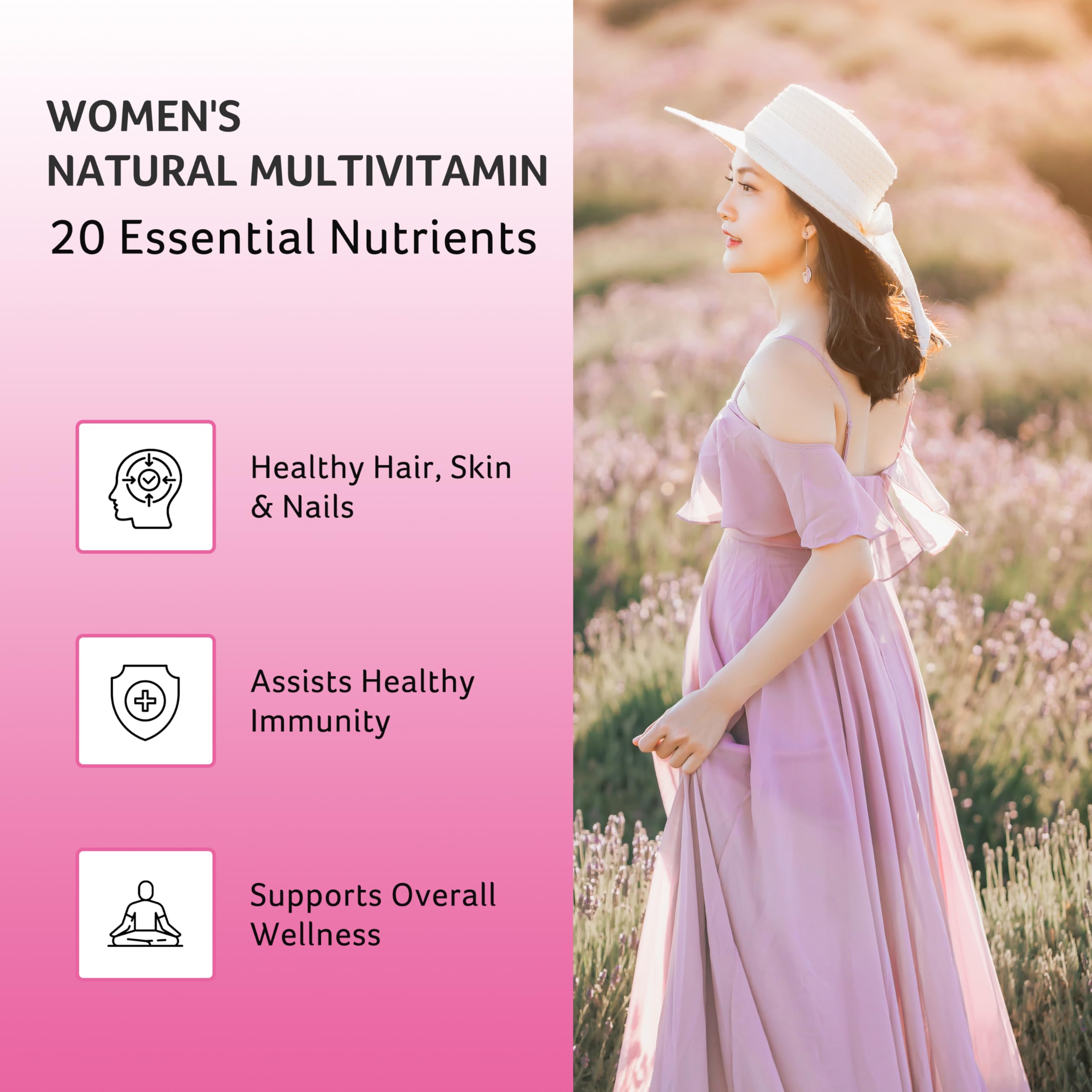Best Multivitamin for Women | Completely Women's Multivitamins & Multiminerals with Over 20 Vitamins A, C, D, E, B12, Zinc & More Vitamins for Women | Energy, Focus & Immune Health. 120 Capsules