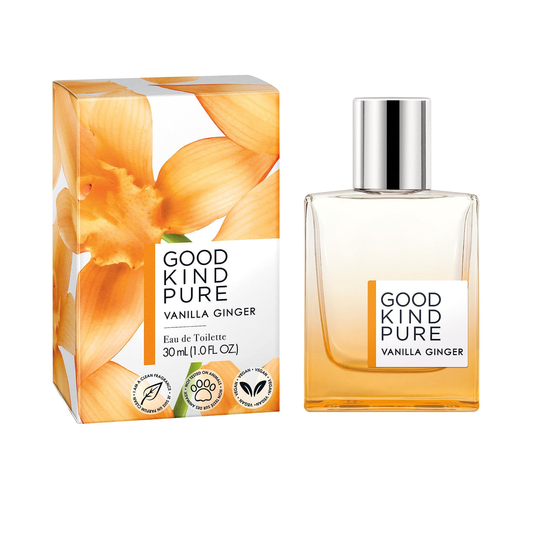 Good Kind Pure Vanilla Ginger Eau de Toilette Spray, 1 FL OZ, Pack of 1
