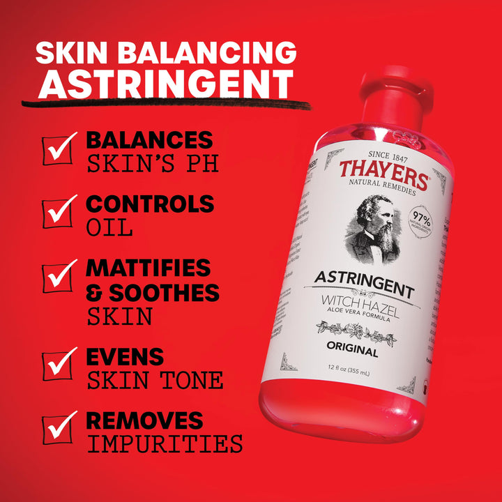 Thayer'S Witch Hazel With Aloe Vera, Original Astringent, 350Ml