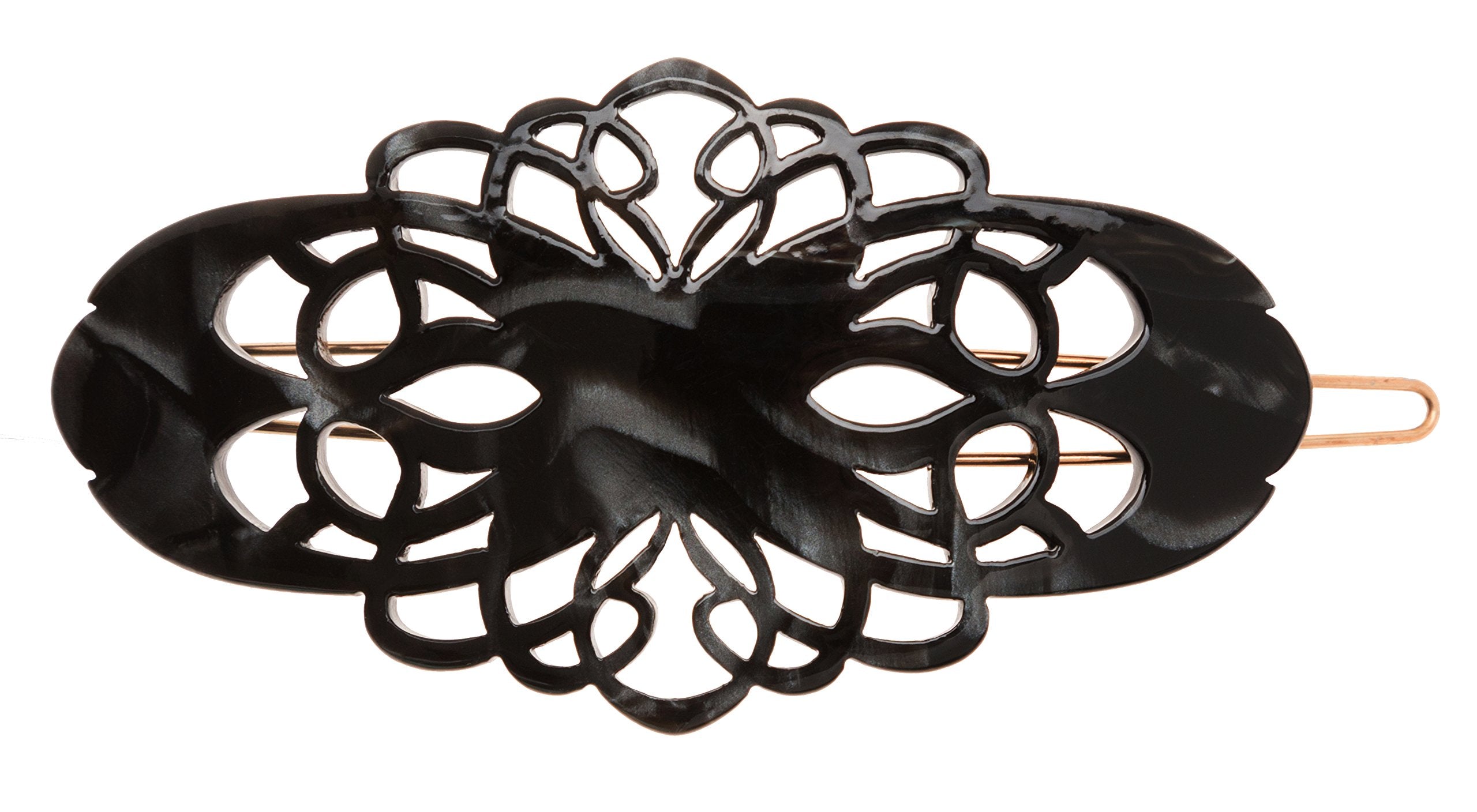 Nacro Black: France Luxe Chicago Tige Boule Barrette - Nacro Black