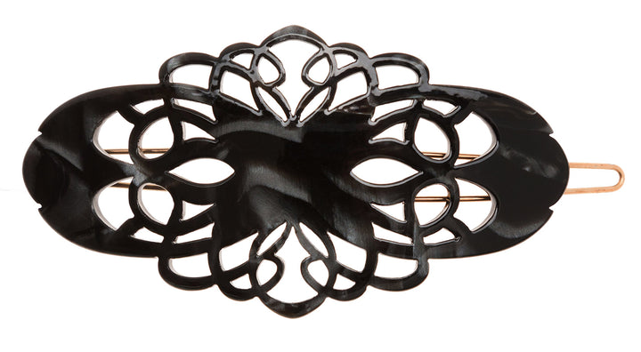 Nacro Black: France Luxe Chicago Tige Boule Barrette - Nacro Black