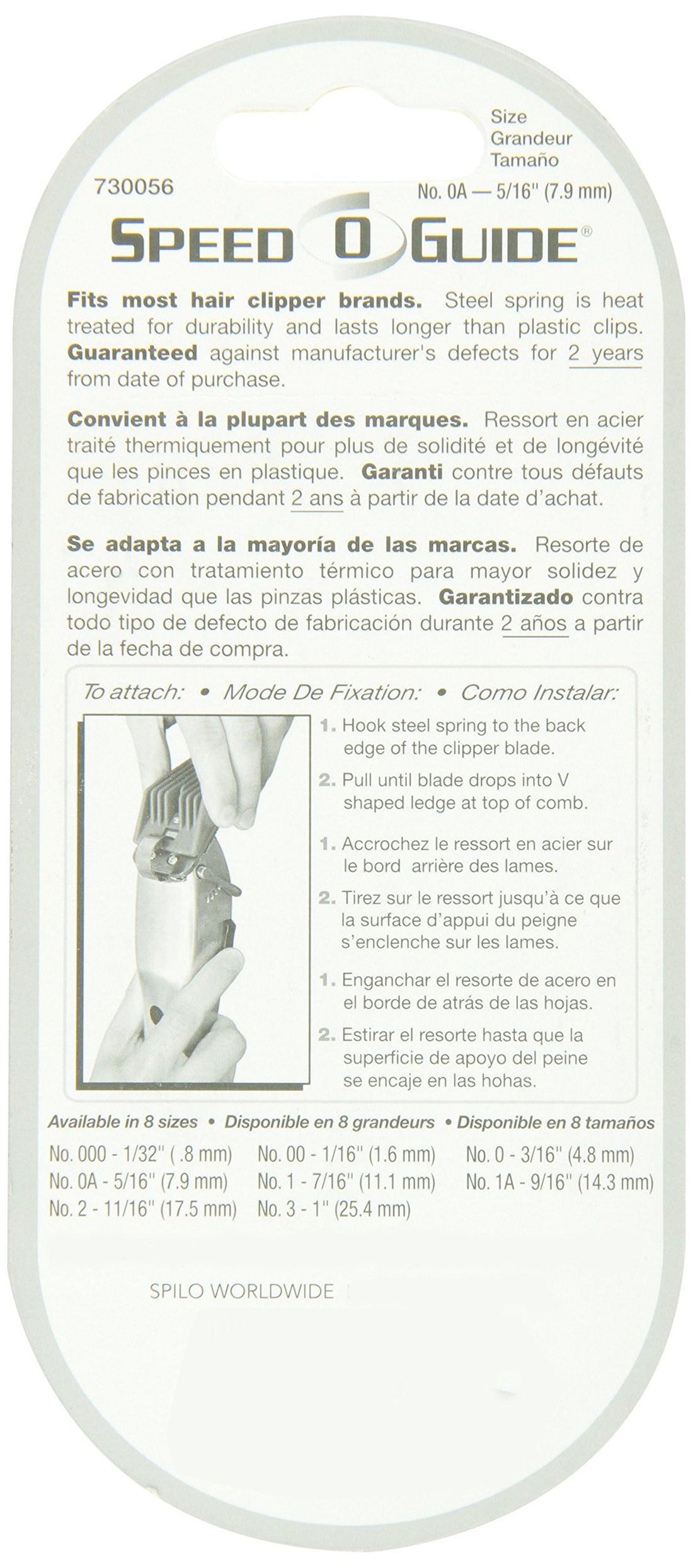 Speed-O-Guide SPG0517 Clipper Comb, Red