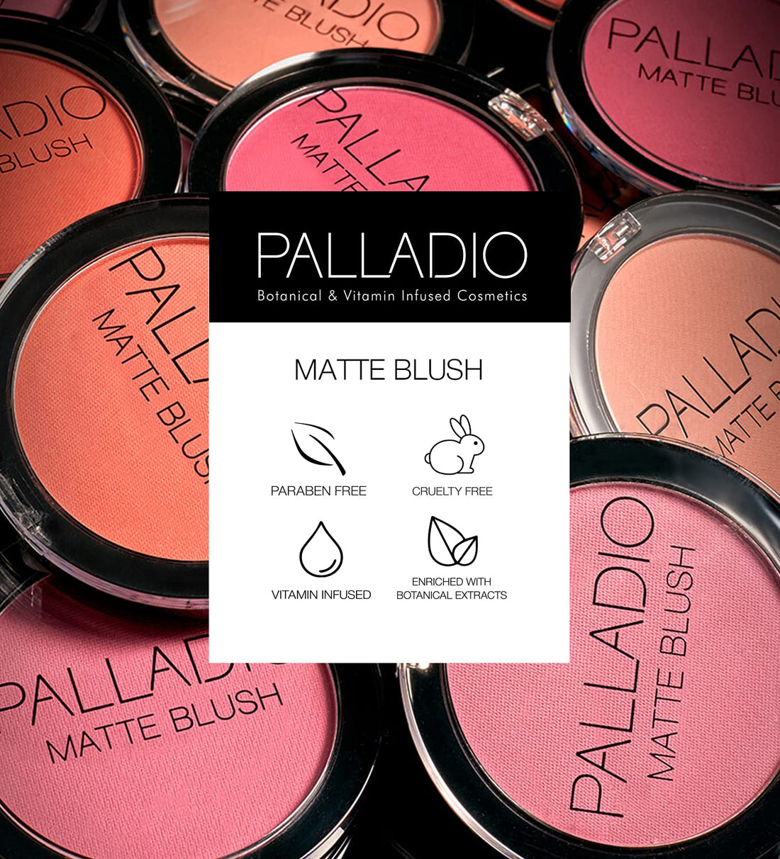 PALLADIO BEAUTY MATTE BLUSH - POISED, 6 g (0.21 oz)