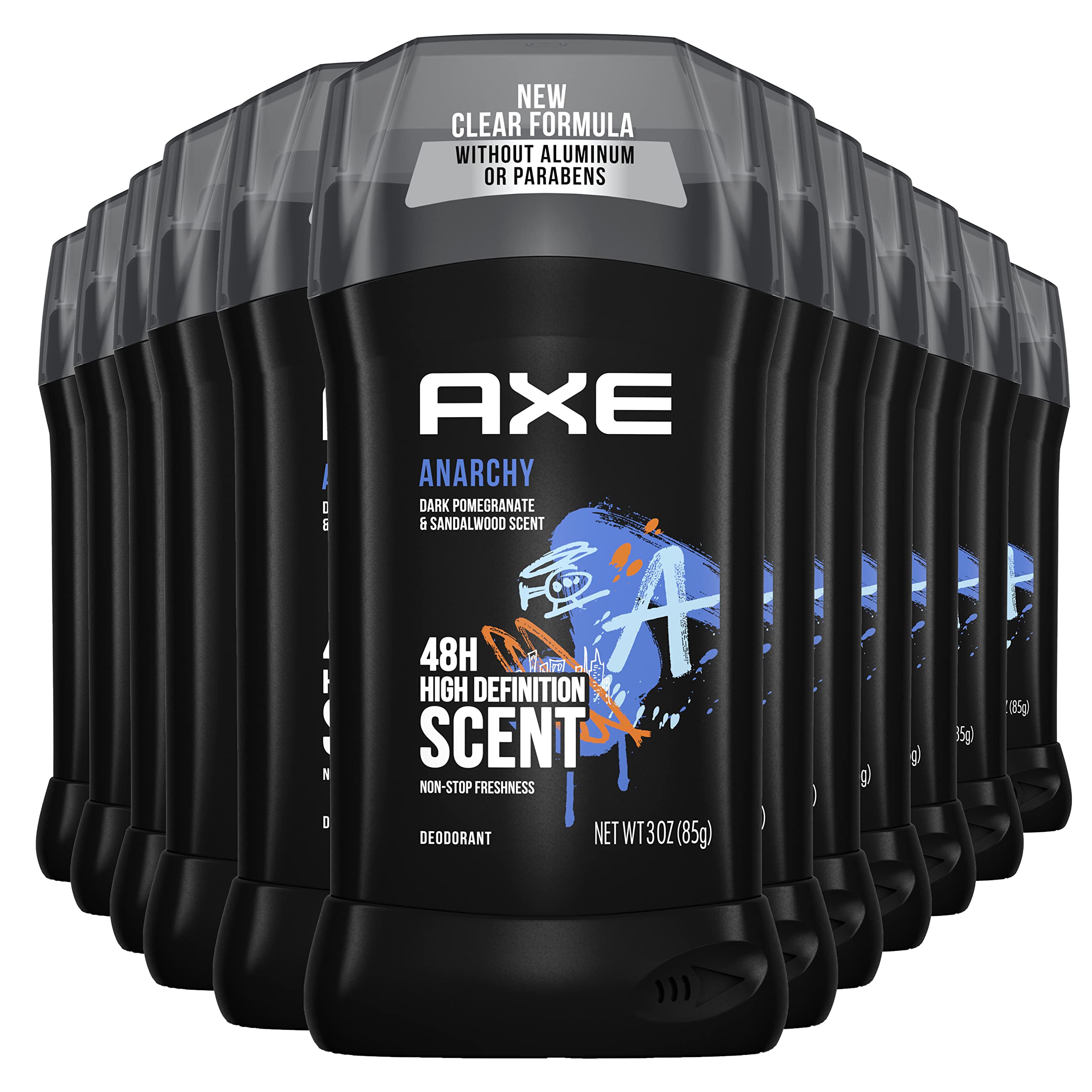 AXE Deodorant Stick for Men, Anarchy For Him 3 oz (Pack of 12)