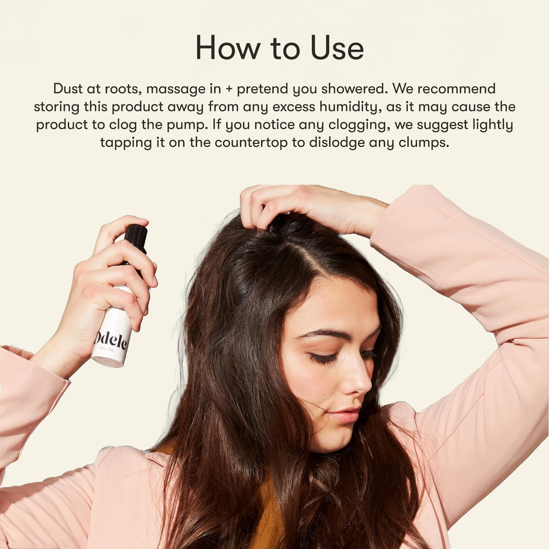 Odele Dry Shampoo, Oil-Absorbing Powder to Revive Volume for All Hair Types & Textures, 1 oz