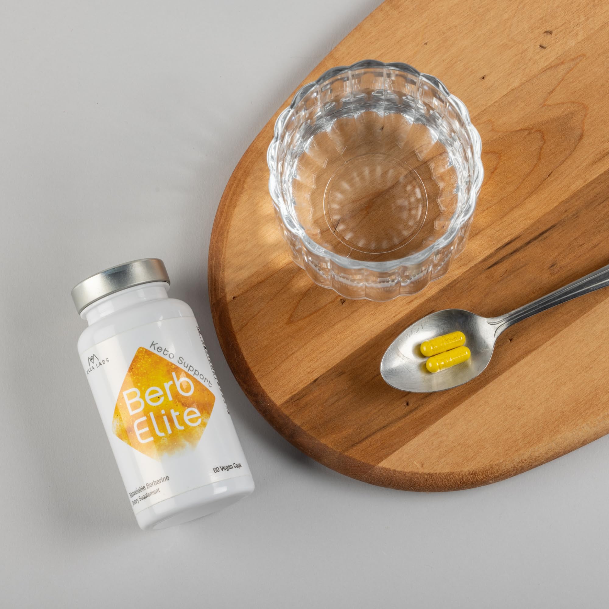 Mara Labs BerbElite | 350mg Berberine HCL & Broccoli Seed Complex for Increase Bioavailability | 30 Servings